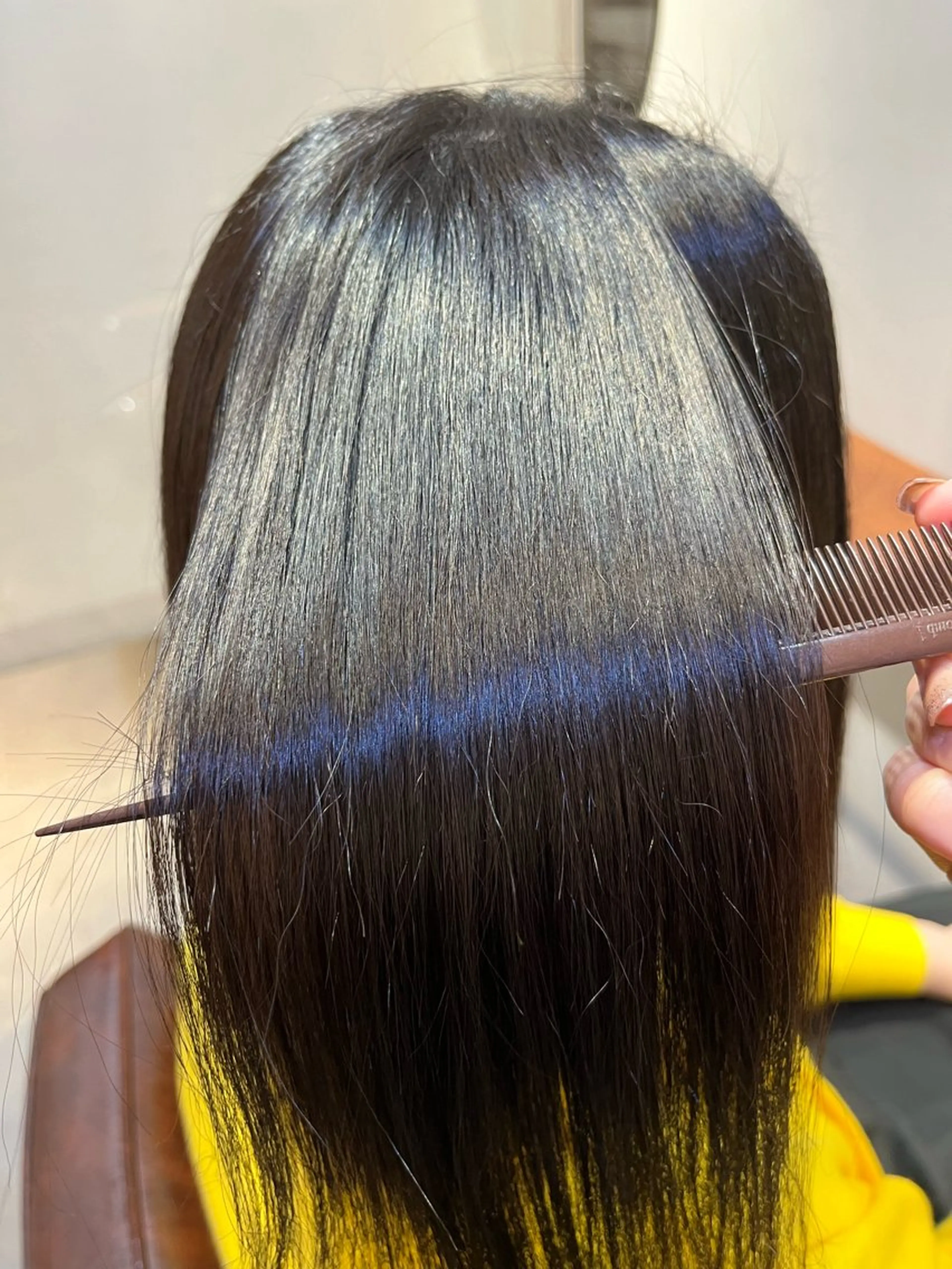 ミディアム 縮毛矯正 縮毛矯正 大橋 瑞紀のヘアスタイル