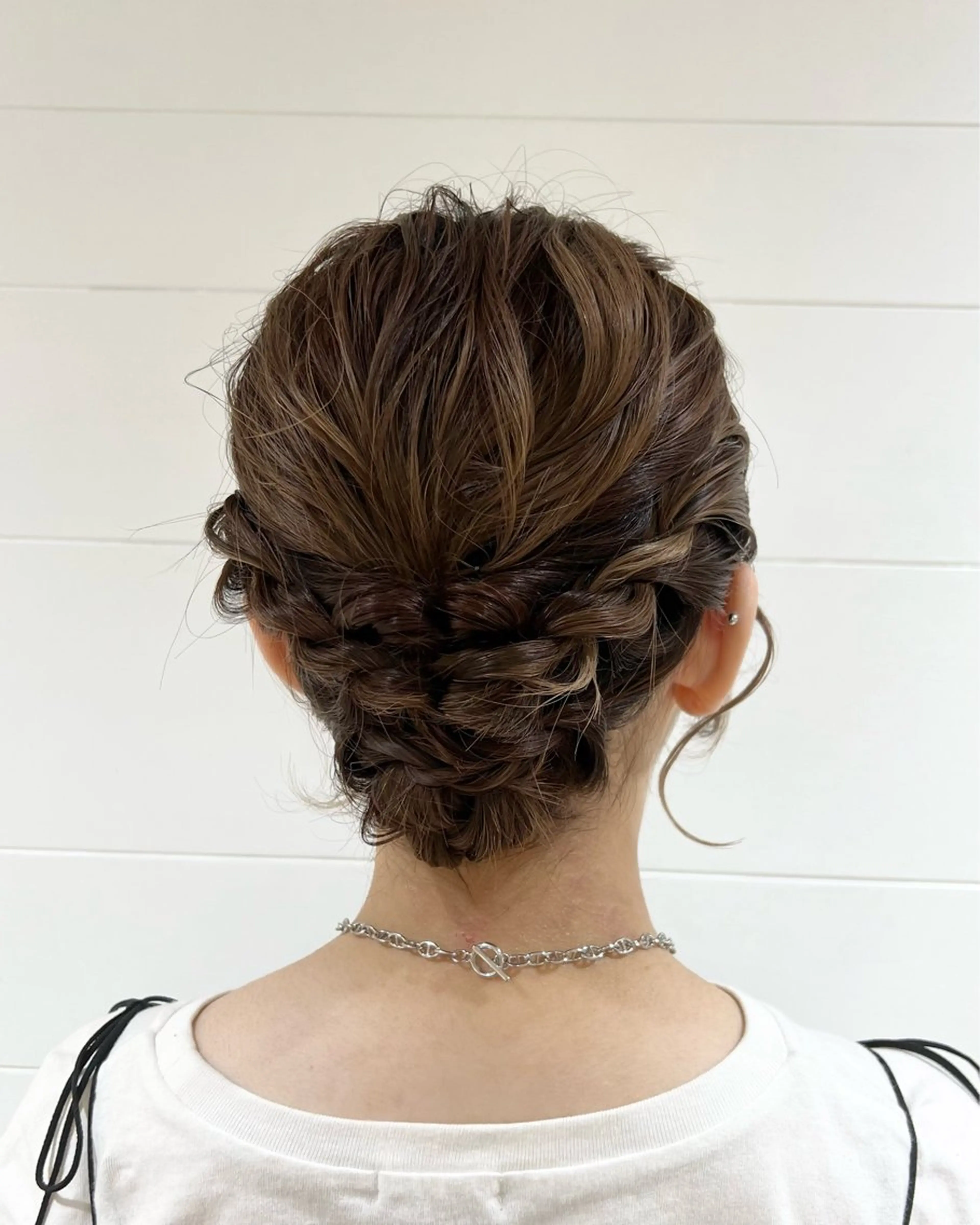 ミディアム ヘアアレンジ ヘアセット ୨୧color୨୧ ちひろのヘアスタイル