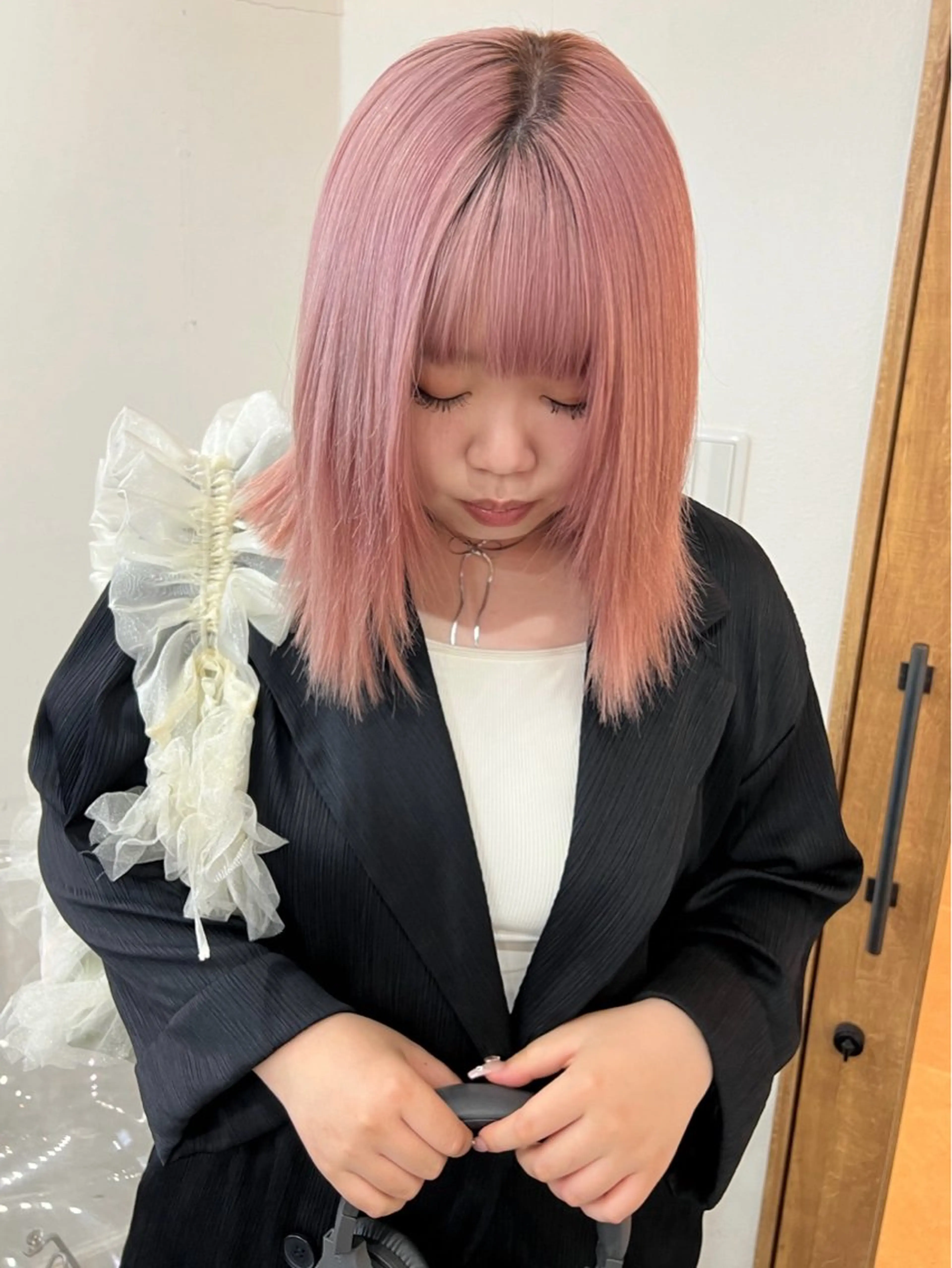 ミディアム いざわりお /梅田/ブリーチのヘアスタイル