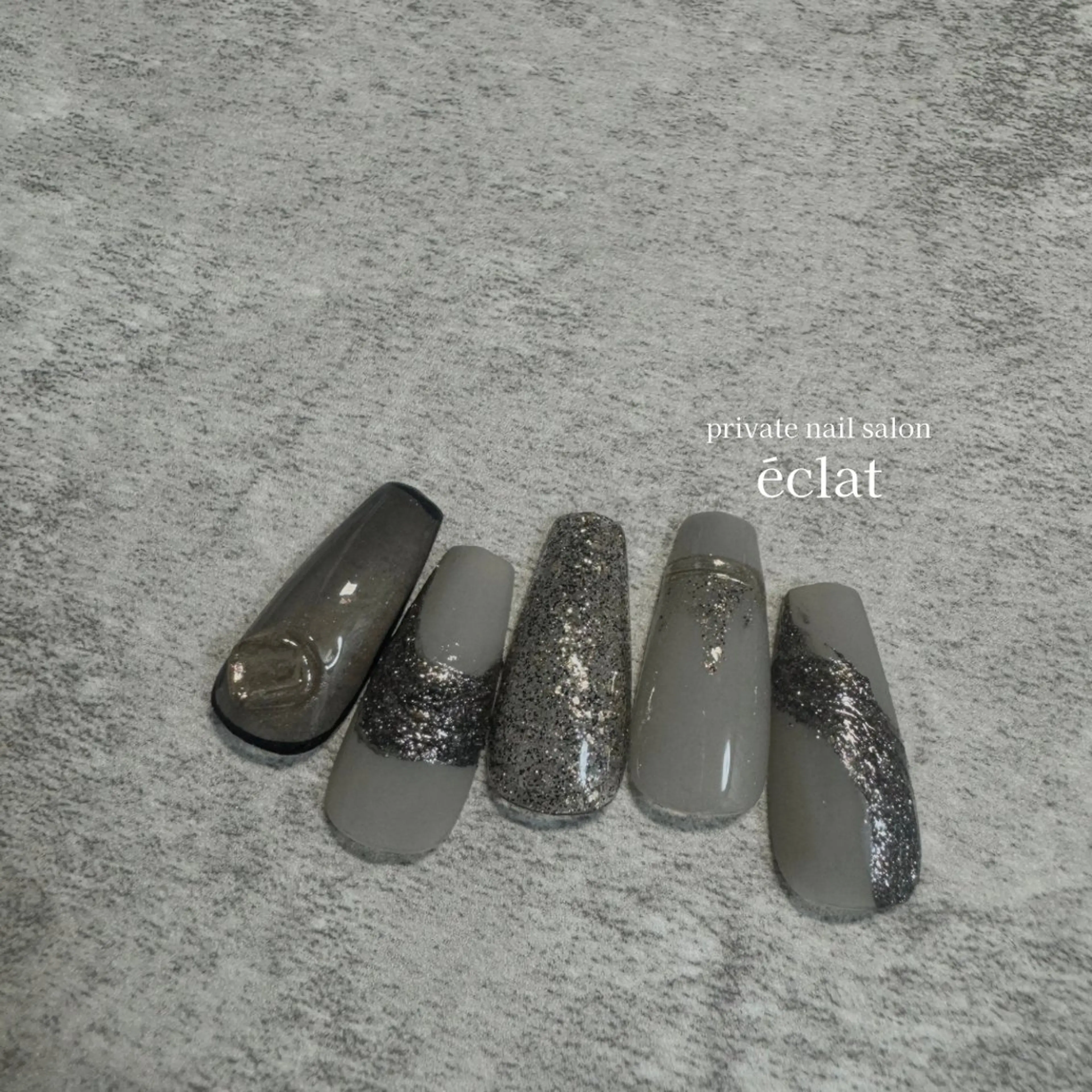 ネイル ニュアンスネイル nailsalon éclatのネイルデザイン