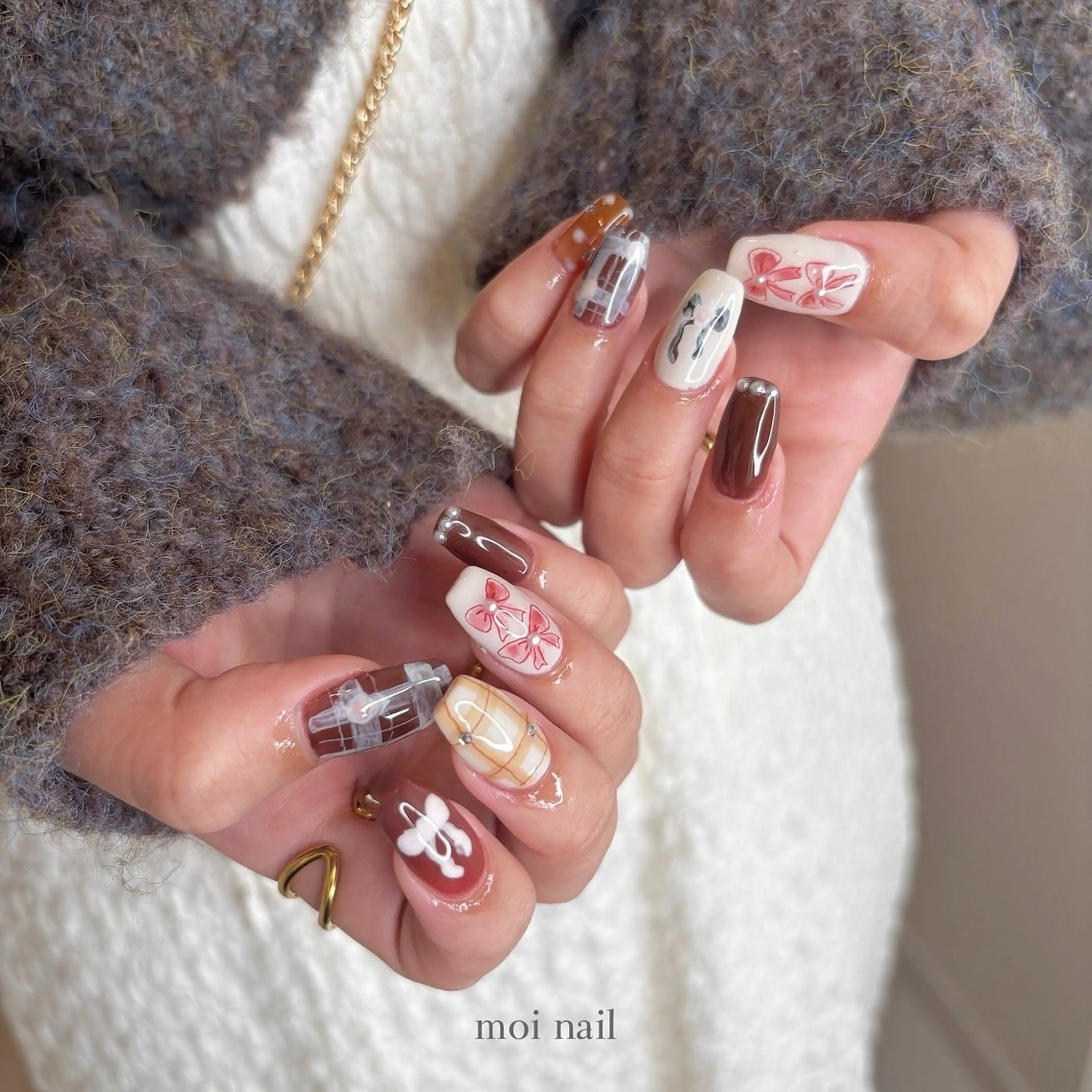 ネイル moi nail ˙⋆.˚のネイルデザイン