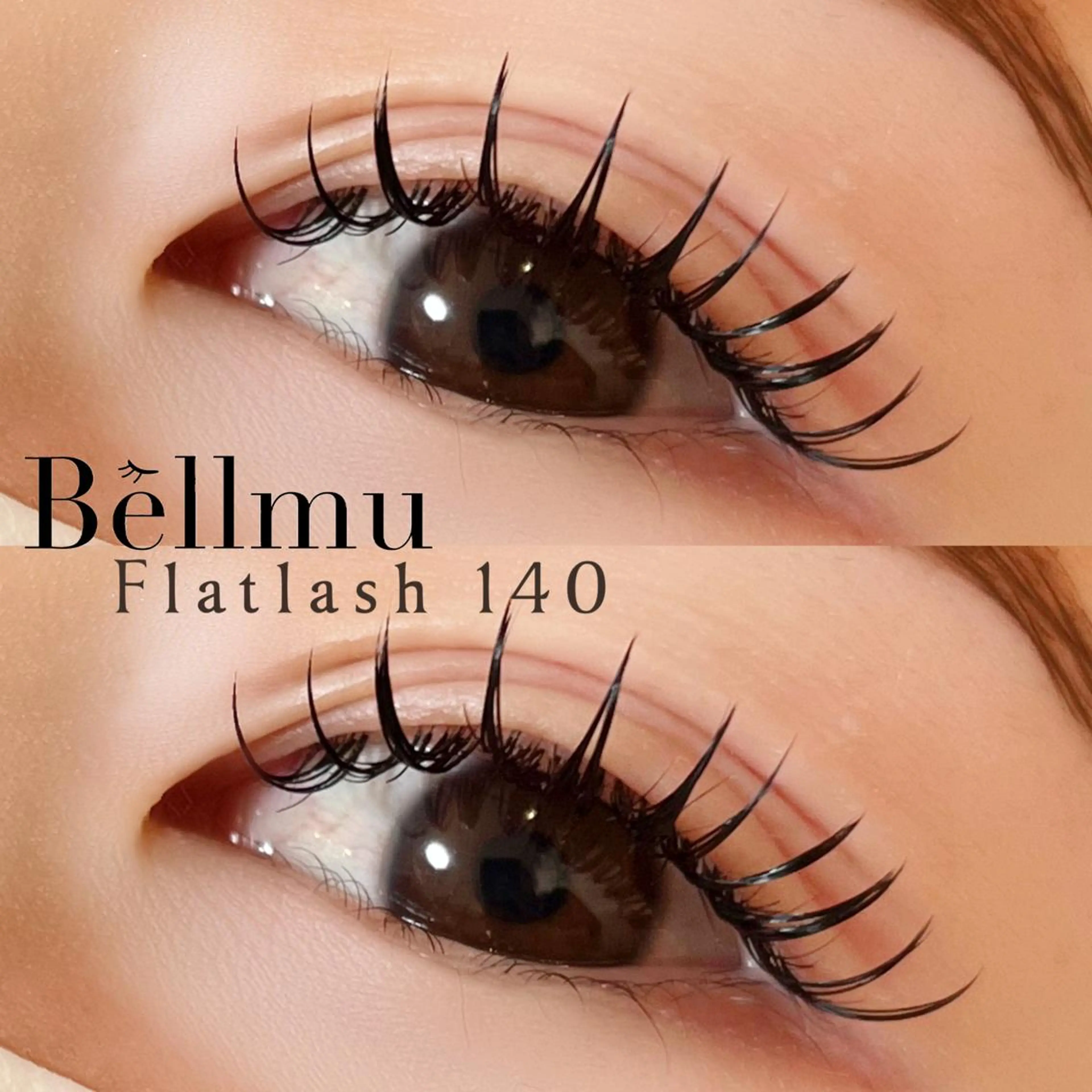 マツエク・マツパ 束感まつ毛 フラットラッシュ 💈Bèllmu/ なんば/心斎橋🖤のマツエク・マツパデザイン