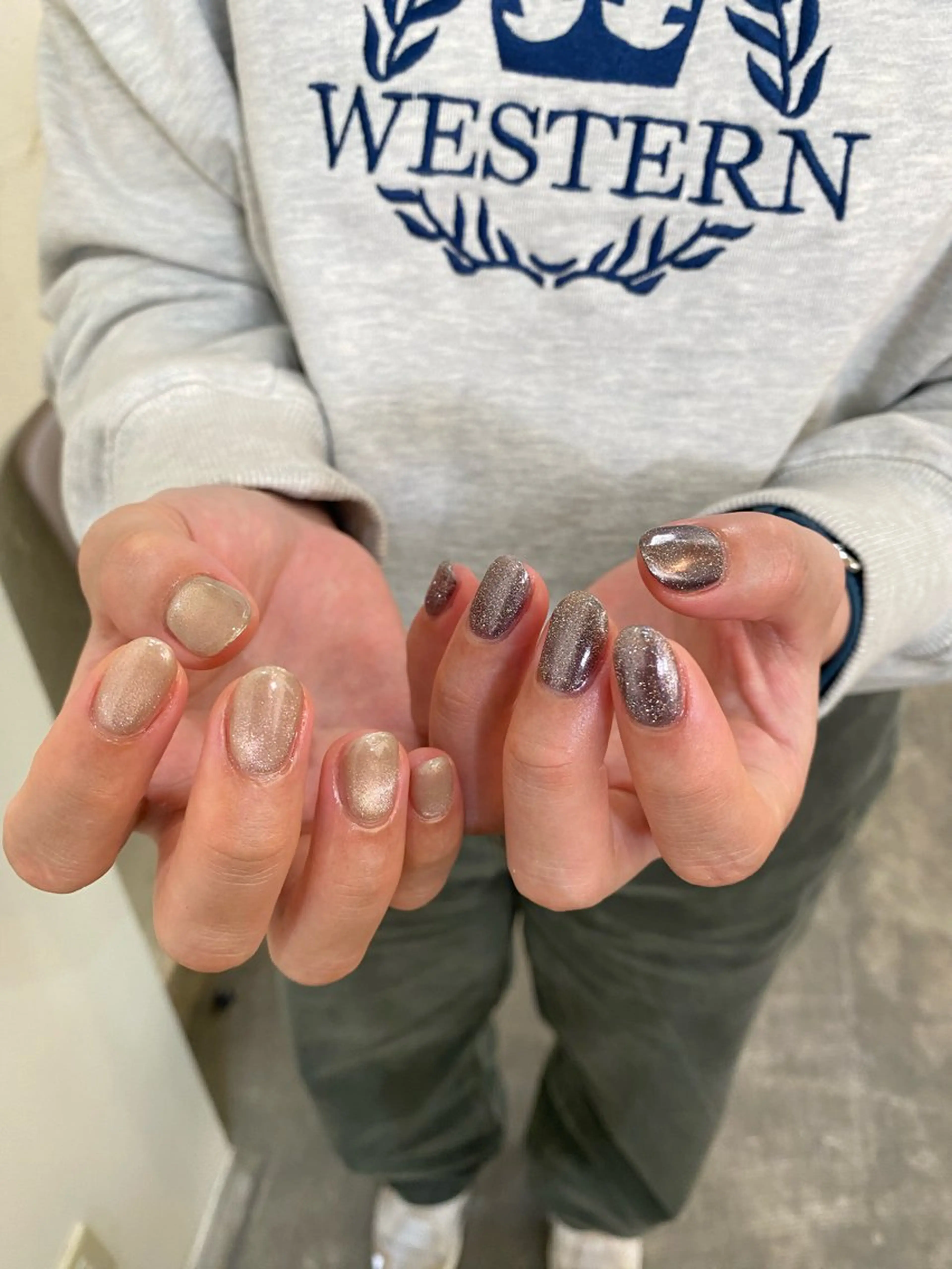 ネイル フラッシュネイル ワンカラーネイル ハンドネイル nable.所属・望月 実莉のネイルデザイン