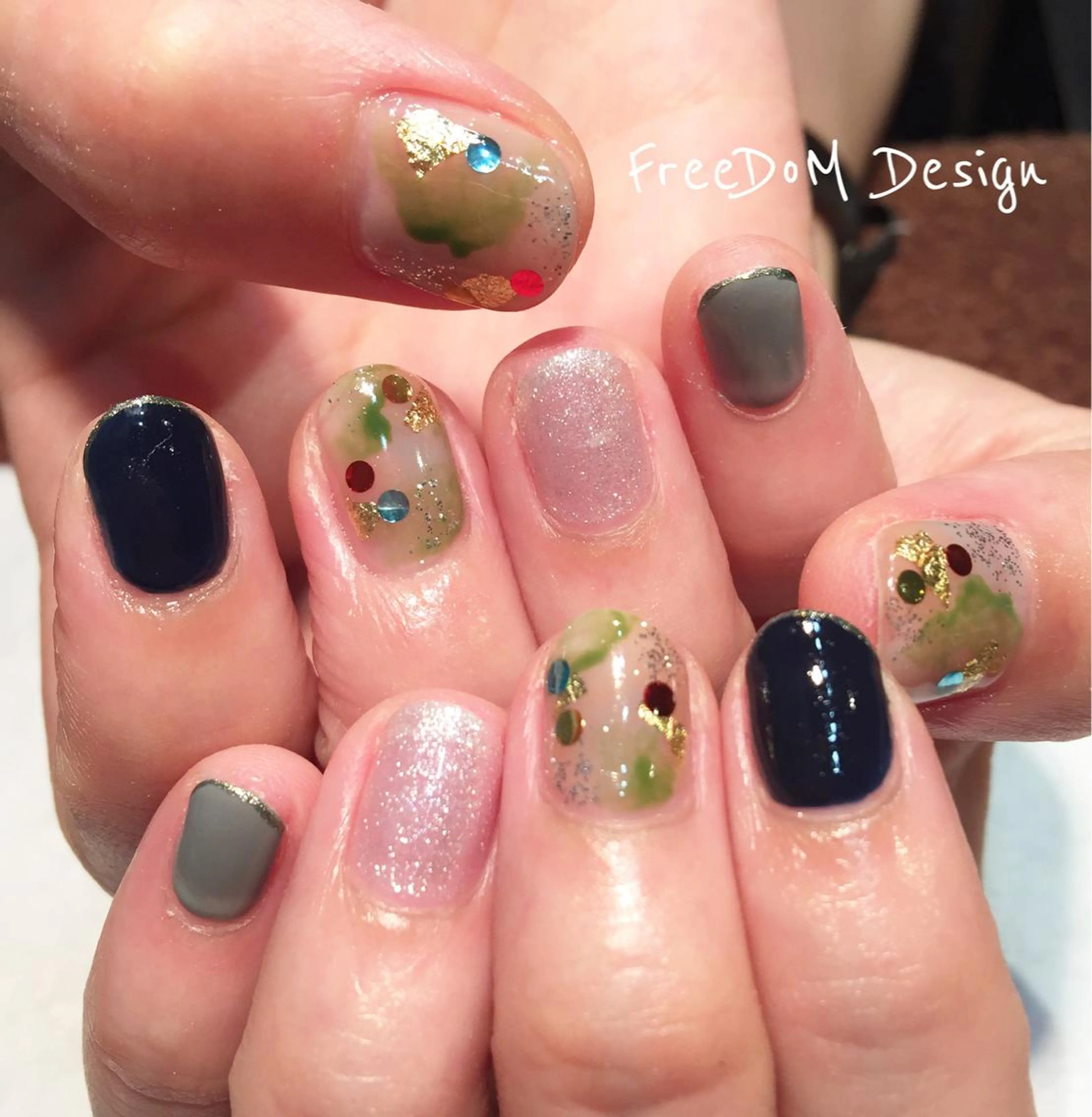 ネイル アートネイル ＦreeDoＭ   Design所属・W KUMIのネイルデザイン