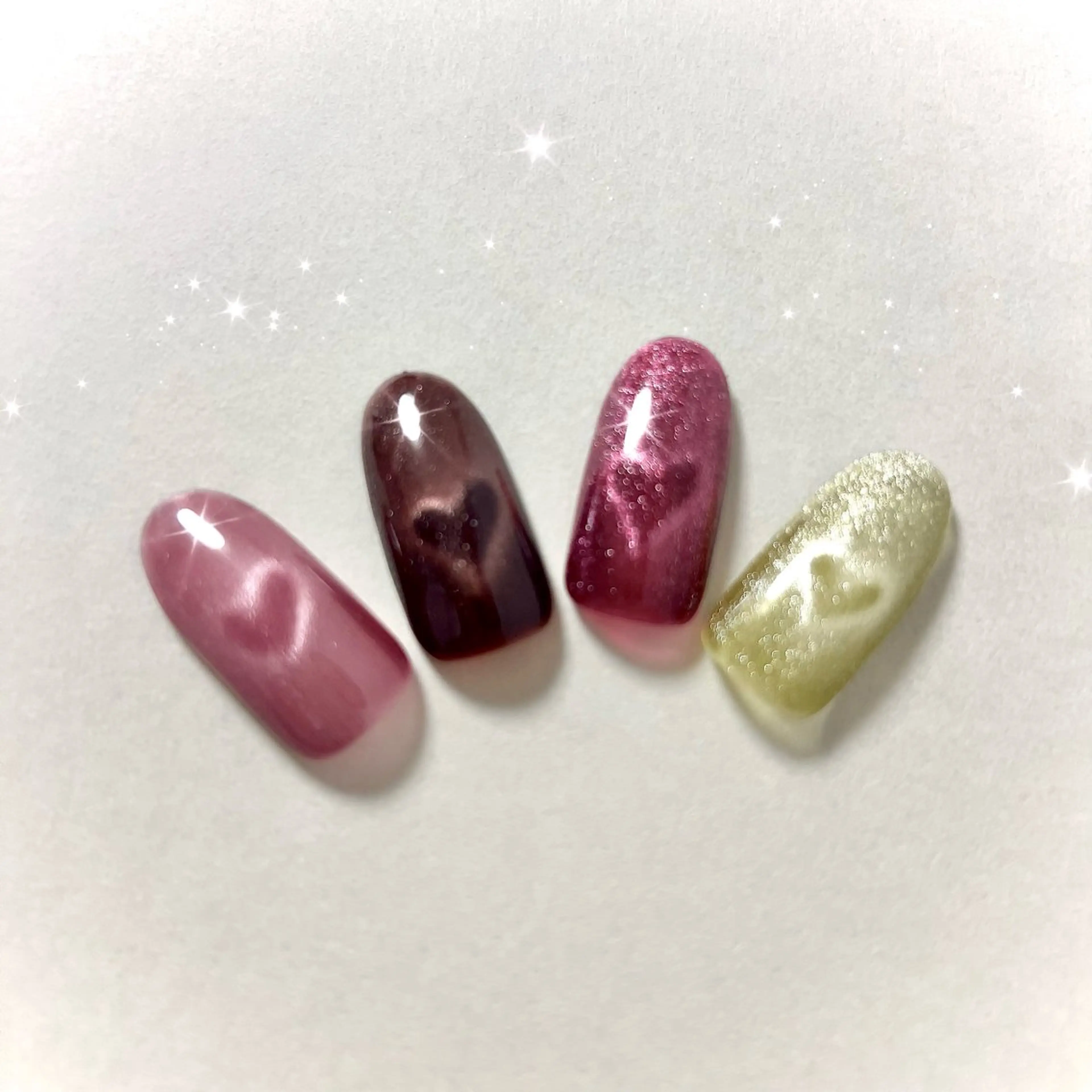 ネイル ハート マグネットネイル Nail salon suu所属・Nail salon suuのネイルデザイン