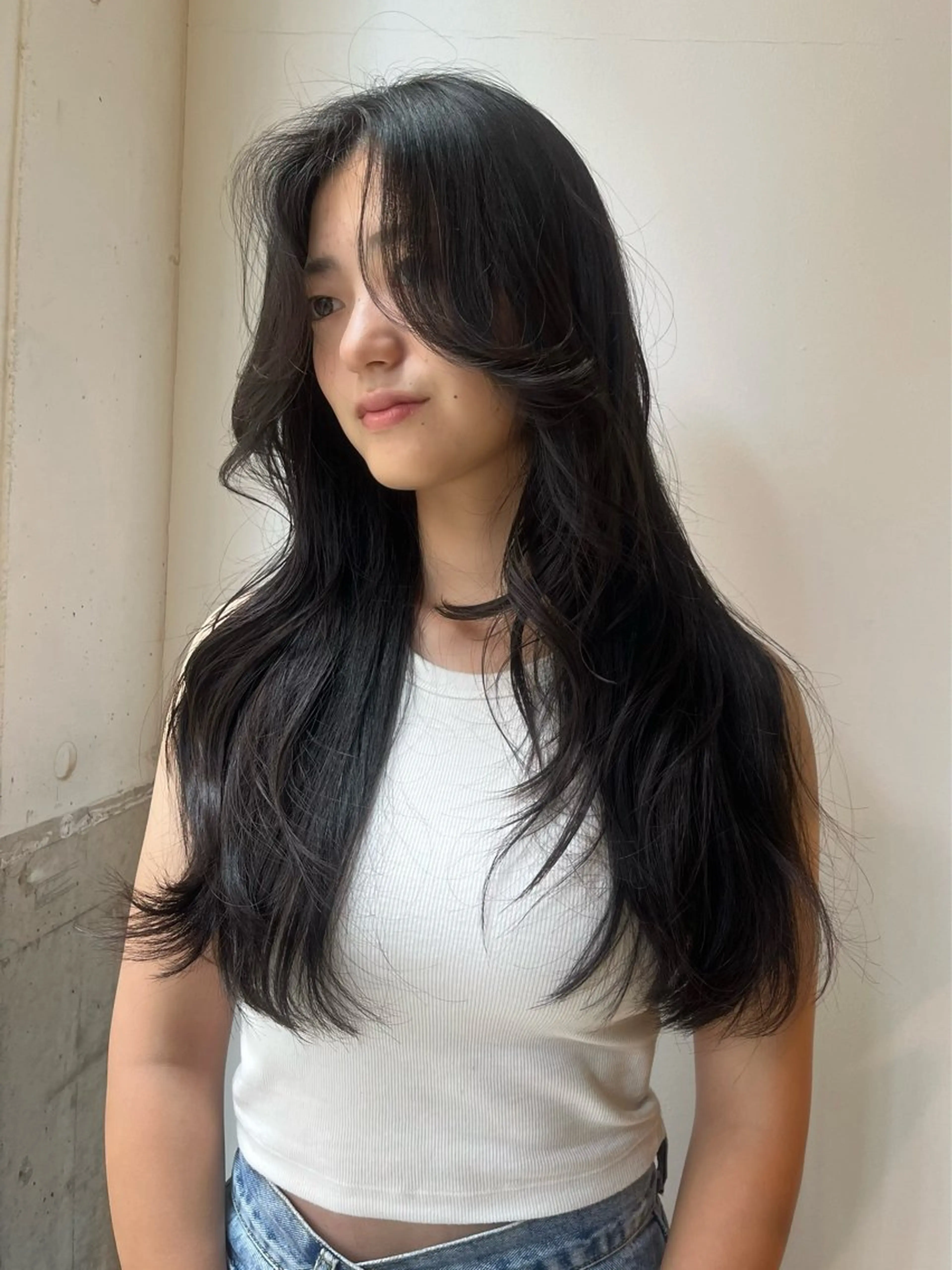 ロング レイヤーカット カット トリートメント Fev AYAHAのヘアスタイル