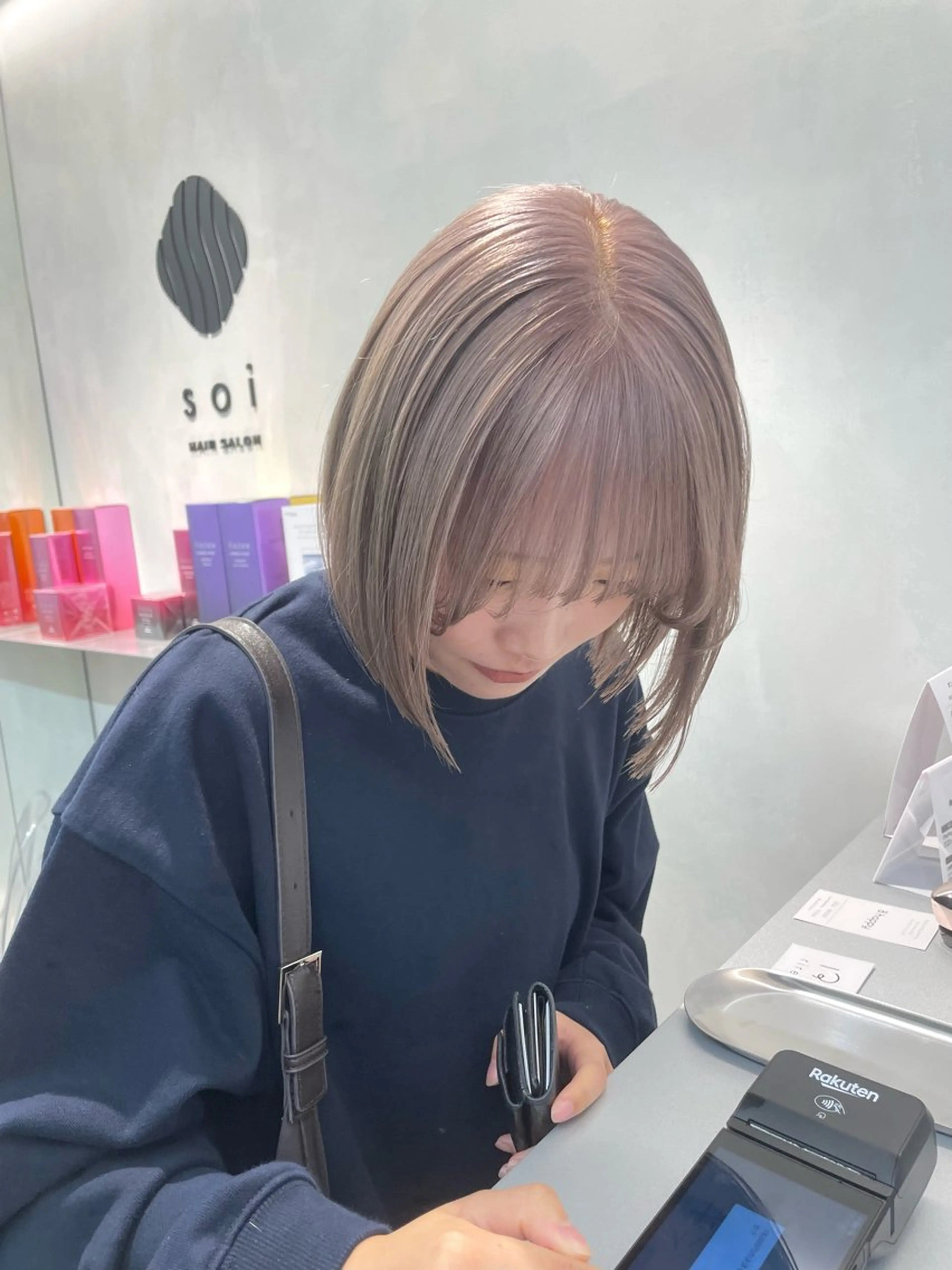 ショート ボブ ヘアカラー トリートメント ヘアセット 🦋顔周りカット/レ イヤー/ユリ🦋のヘアスタイル