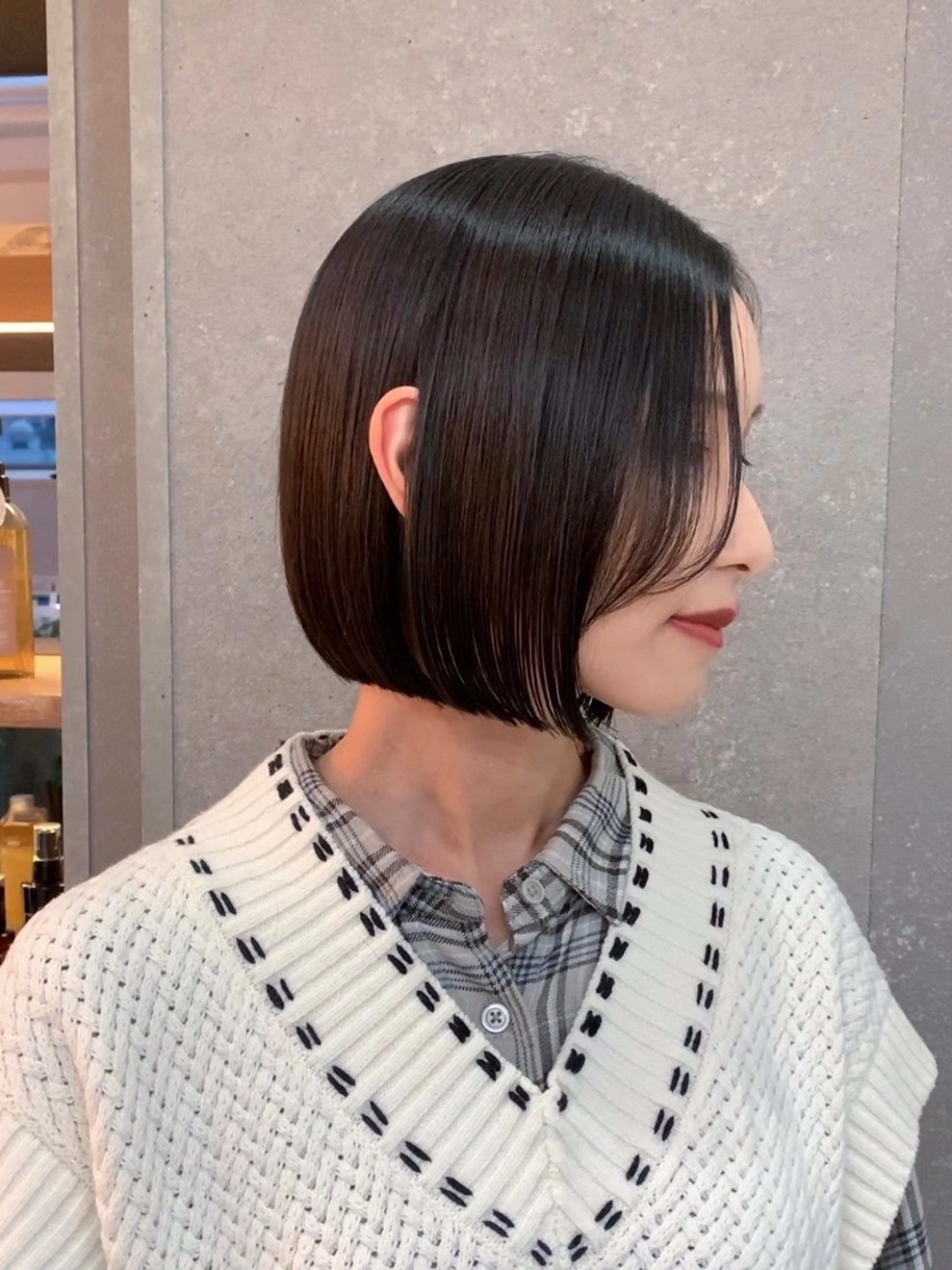 ショート 切りっぱなしボブ 前下がりボブ ショートボブ ボブ 顔周りカット カット 伊 杏のヘアスタイル