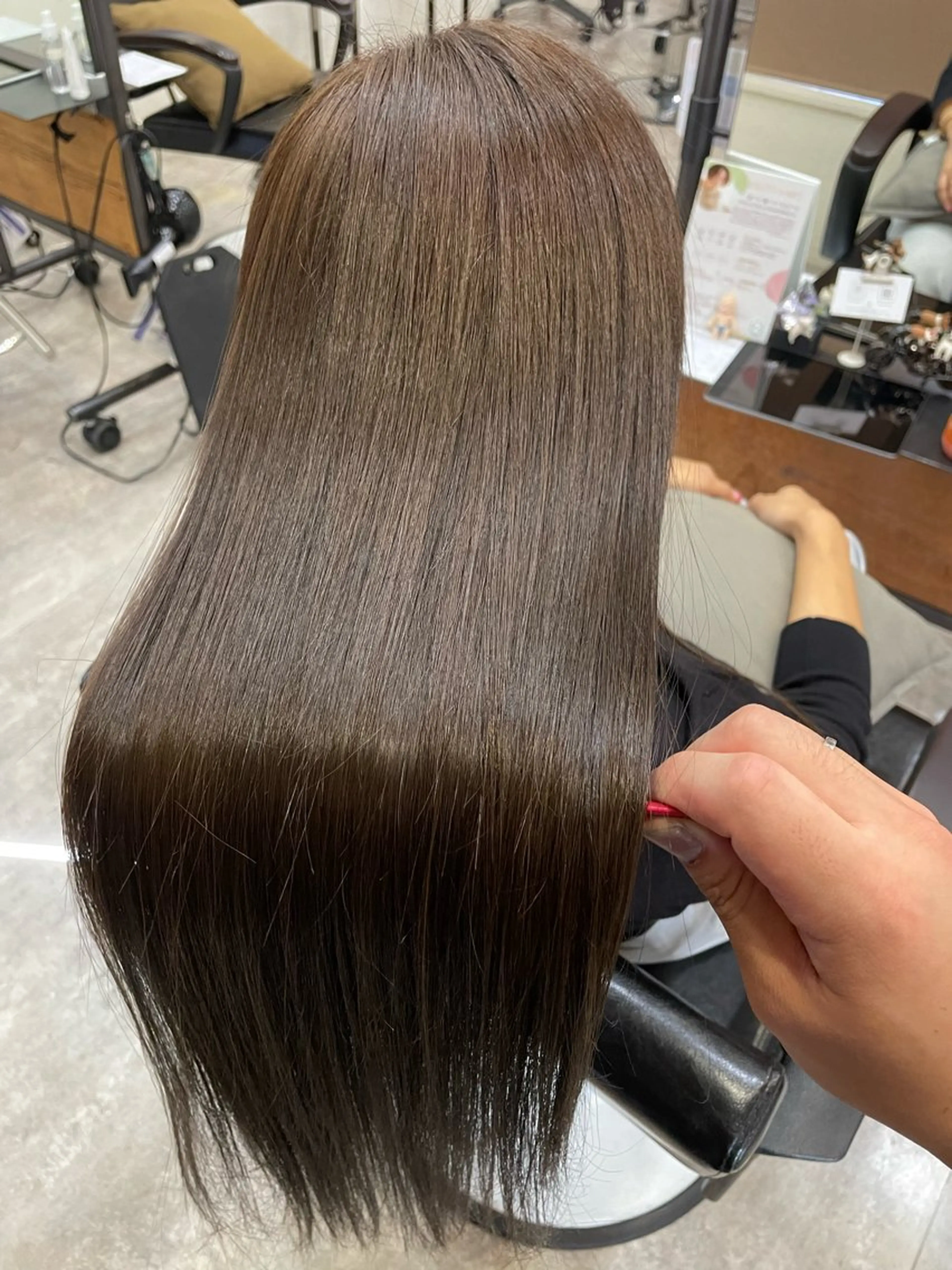 ロング カラー ベージュカラー オリーブベージュ トリートメント カット ヘアカラー トリートメント 🔵RIKU🟢 髪質改善/縮毛矯正のヘアスタイル