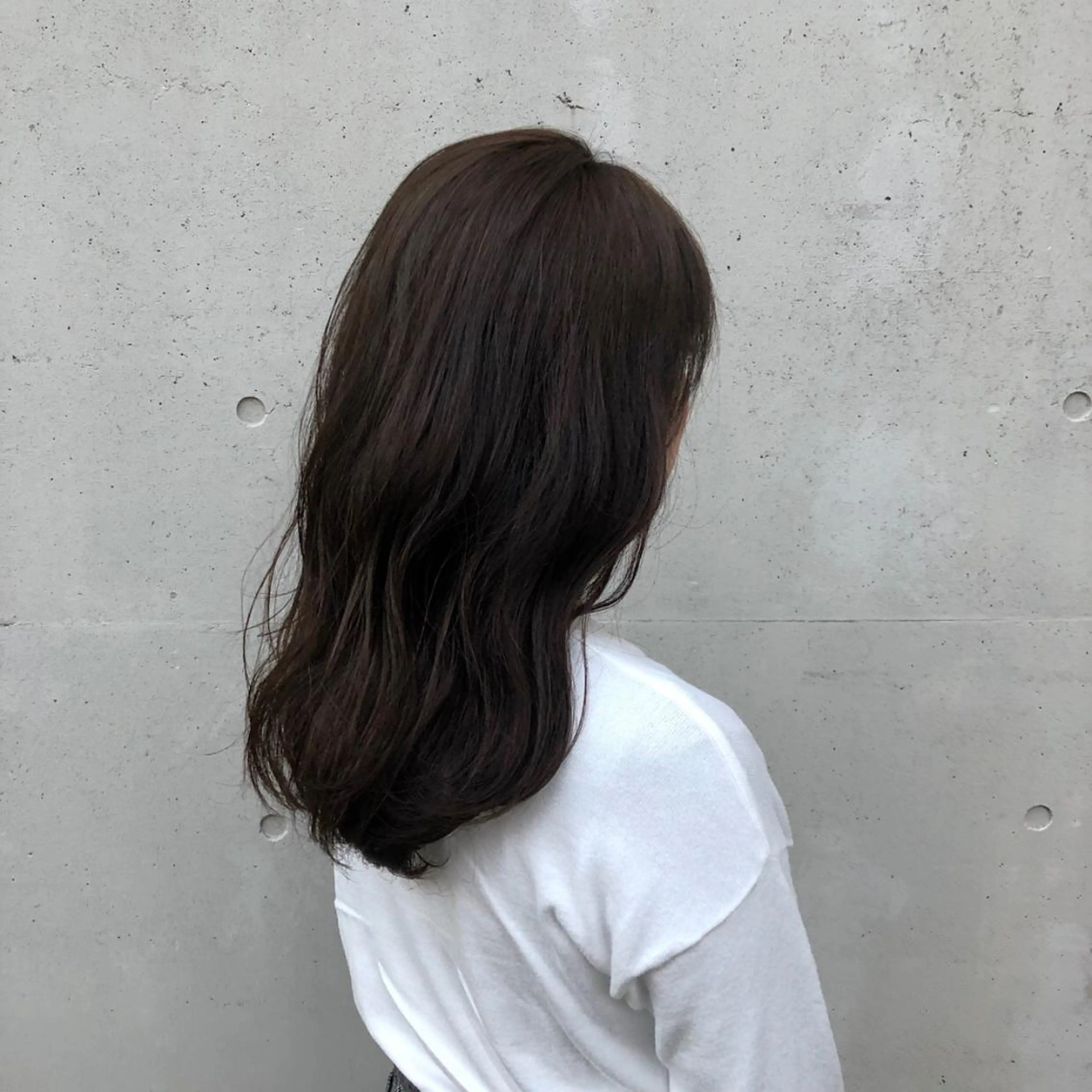 ロング カラー ヘアカラー トリートメント 酸性縮毛矯正🧴韓国 レイヤー/髪質改善のヘアスタイル