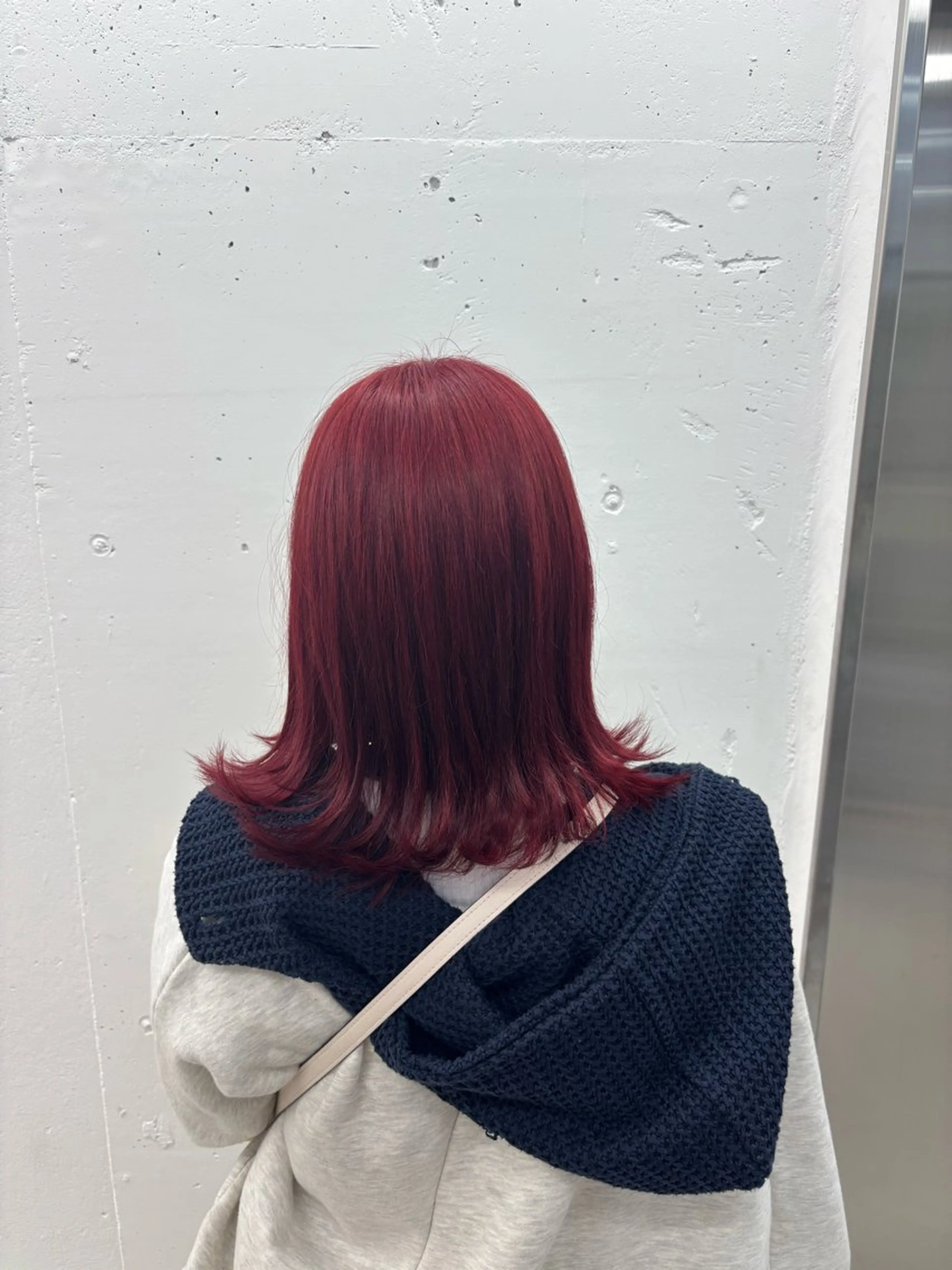 ミディアム カラー ブリーチ レッドカラー ヘアカラー トリートメント ヘッドスパ 🌼あいり🌼 JILLSTUDIOのヘアスタイル