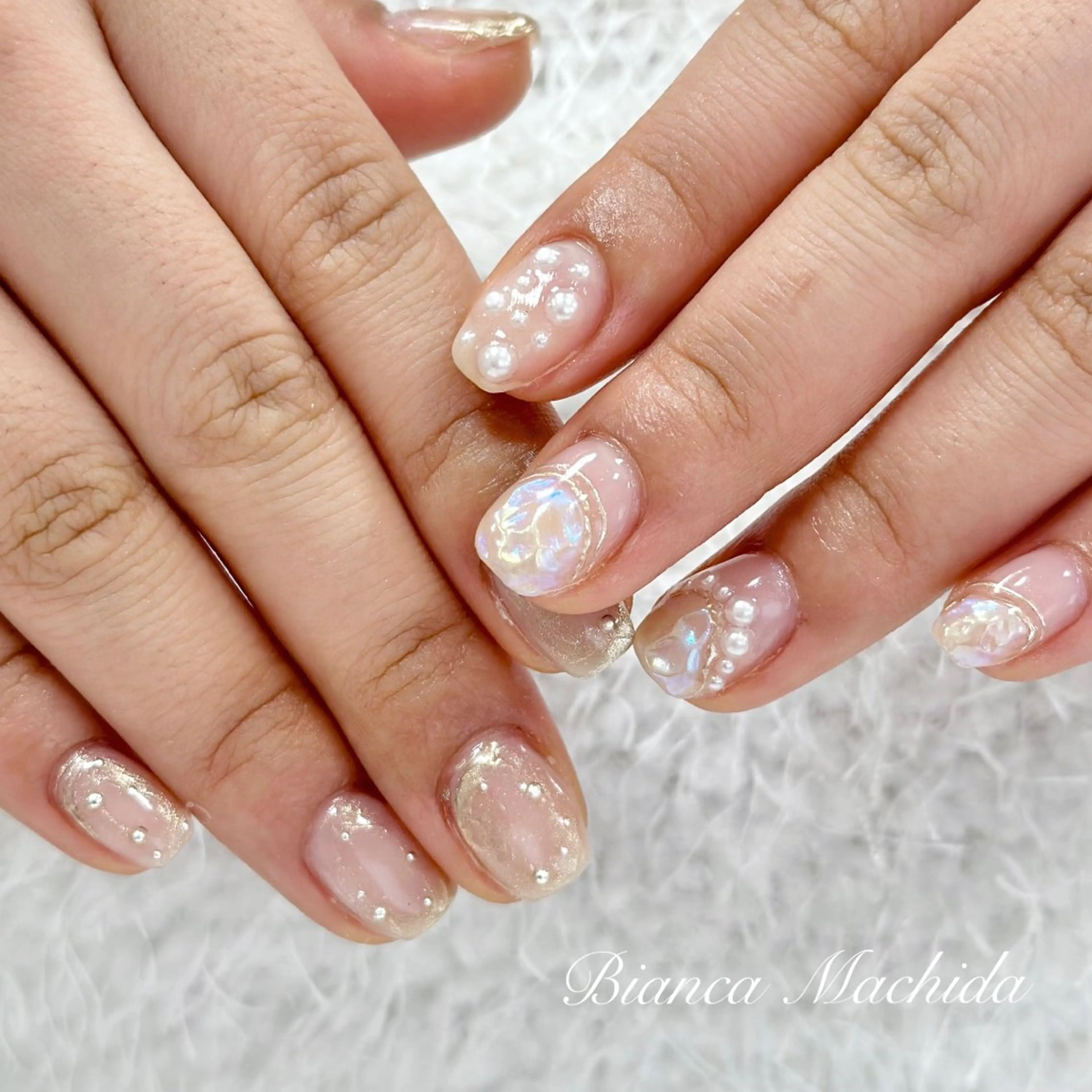 ネイル ハンドネイル Bianca👼🏻 OIKAWAのネイルデザイン