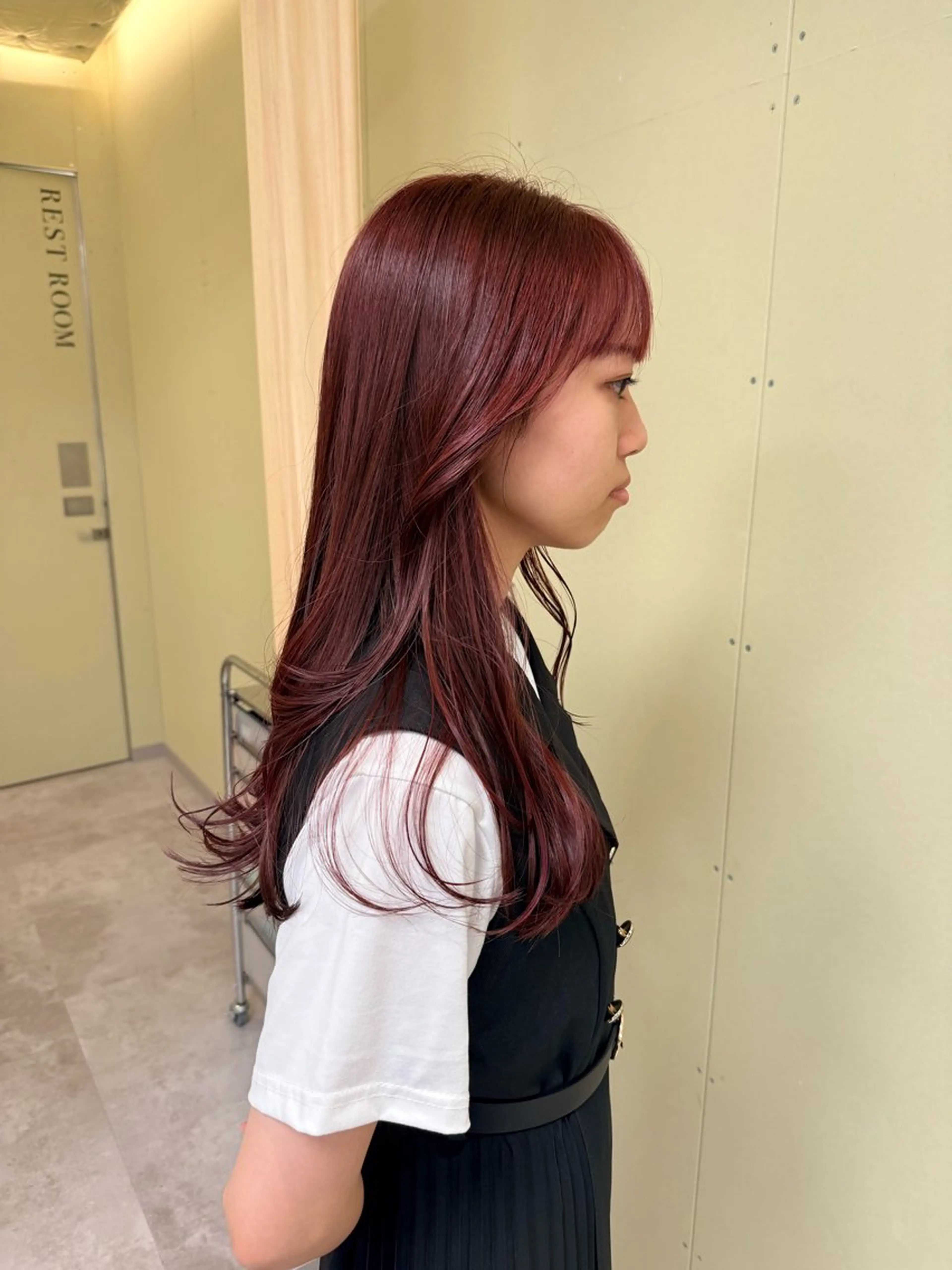 ロング カラー カット ヘアカラー トリートメント 伶風/デザインカット /ボブ/透明感カラーのヘアスタイル