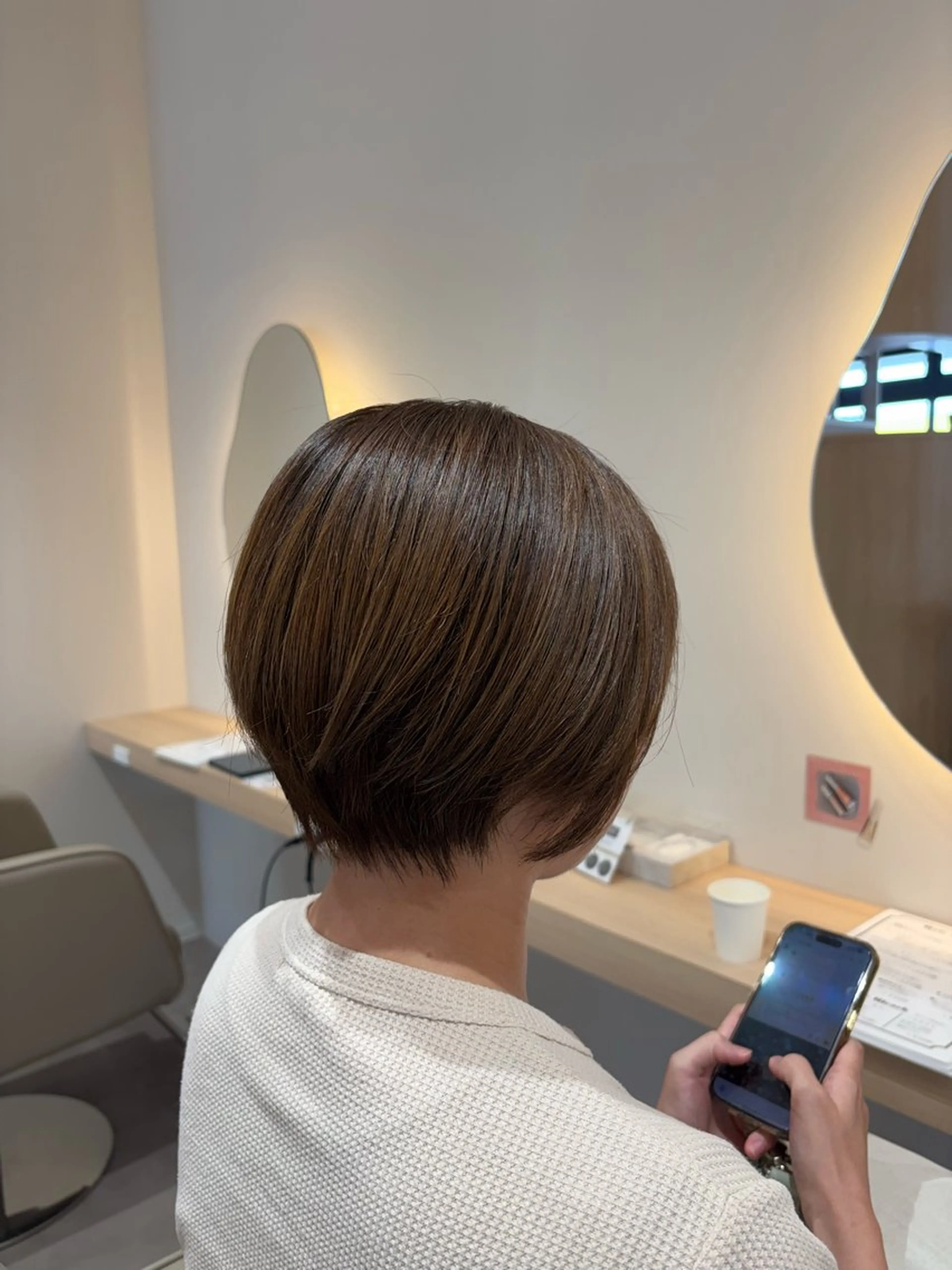 ショート カラー 透明感カラー グレージュ カット ヘアカラー レイヤー/透明感/髪 質改善/メンズ/佐藤のヘアスタイル