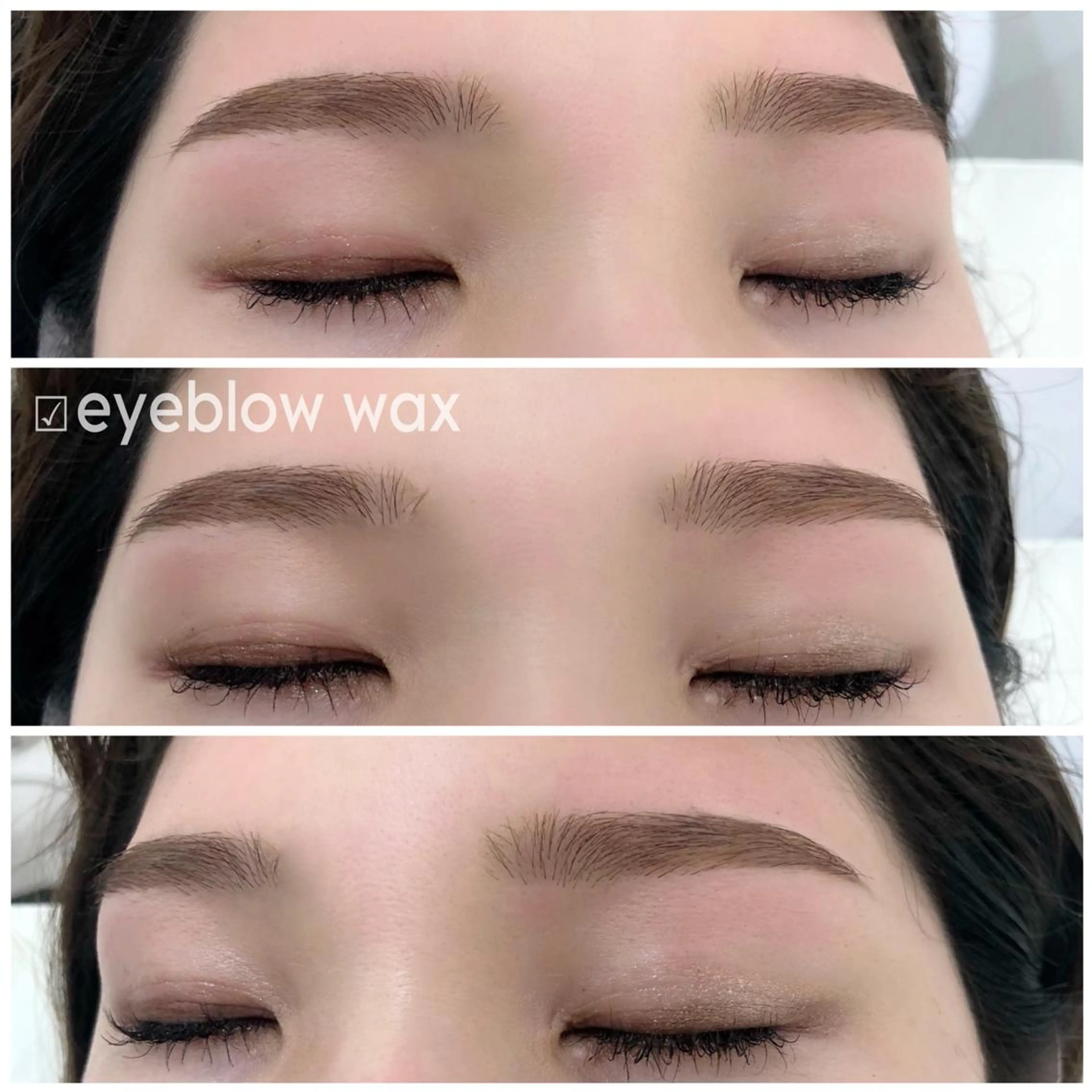 【目元のみ撮影可能な方】美眉スタイリング💜アイブロウWAX脱毛1回の写真