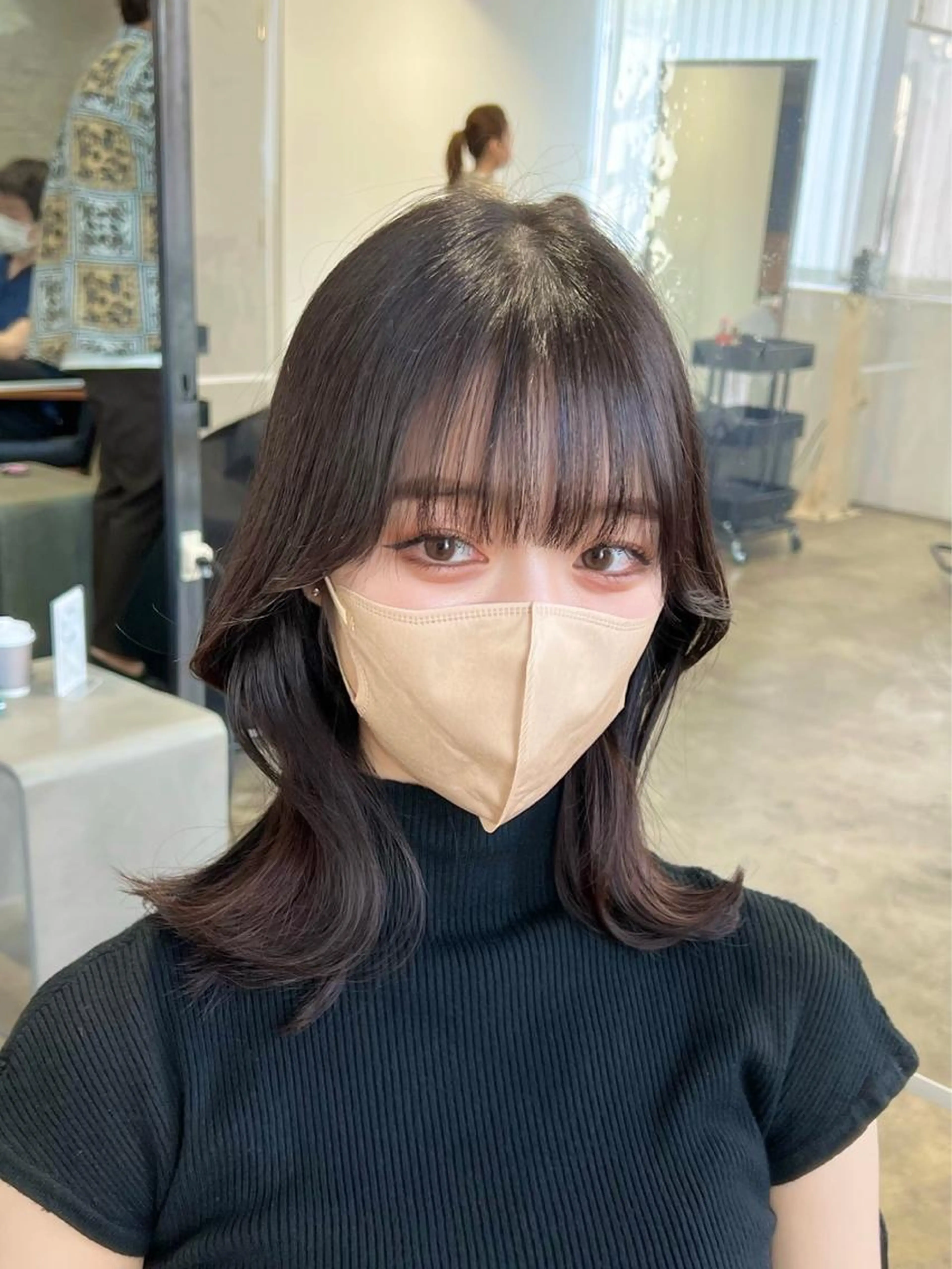 ❤️‍🔥新規限定クーポン❤️‍🔥韓国風くびれカット+透明感カラー＋超音波Trの写真