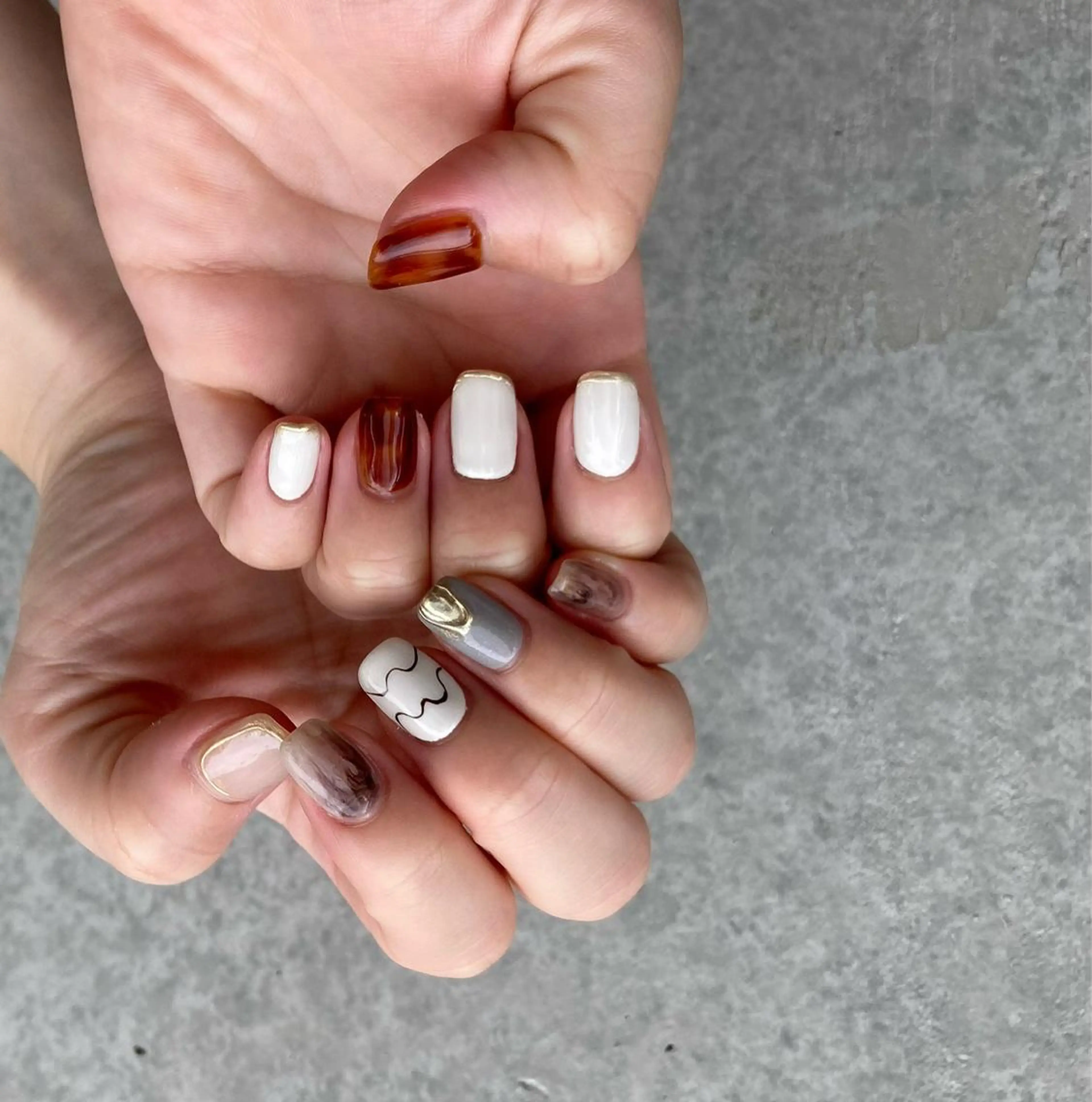 ネイル アートネイル 長さ出し ジェルネイル 氷ネイル・うるうるネイル マットネイル ハンドネイル nail salon Soeurのネイルデザイン