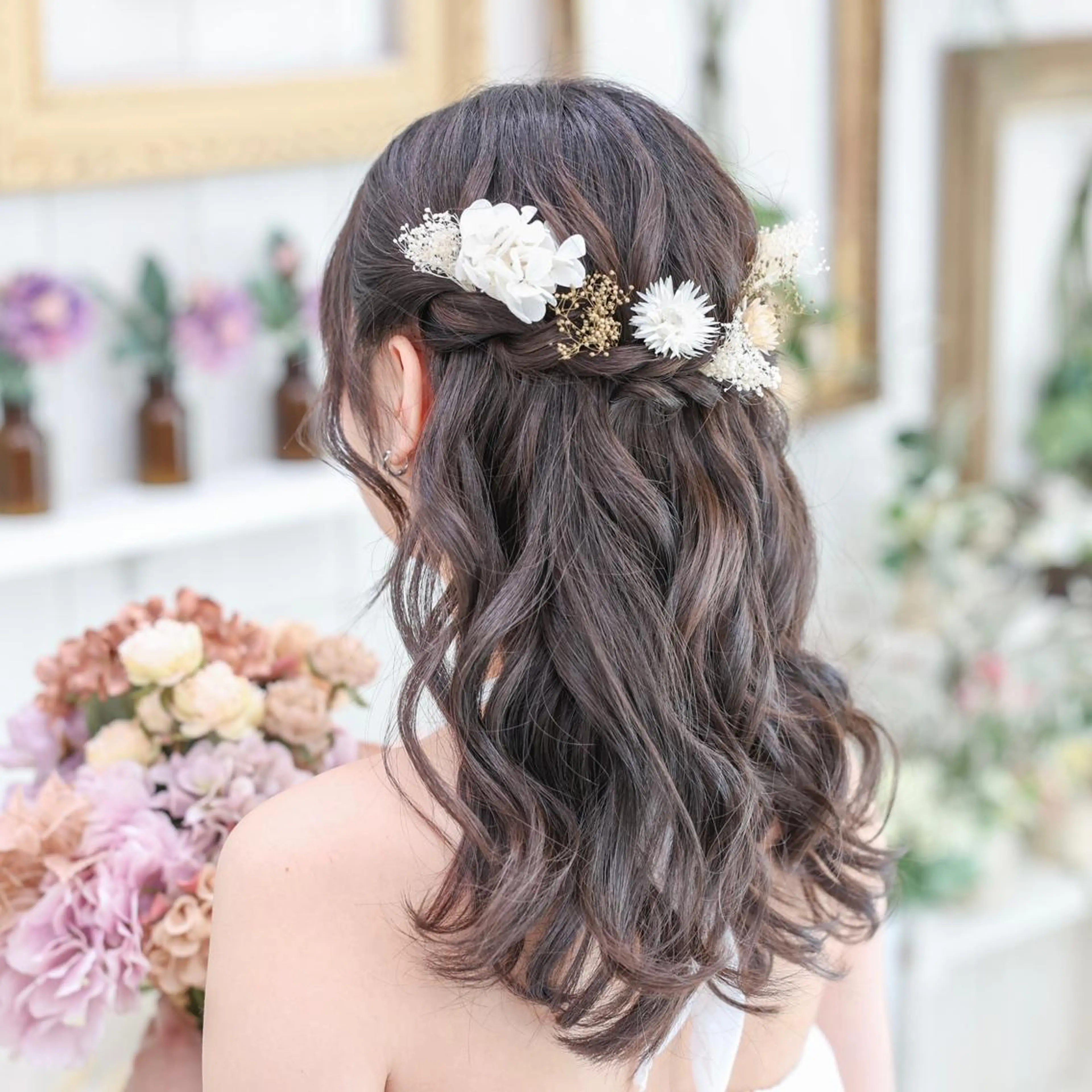 セミロング ヘアアレンジ Studio taloのヘアスタイル