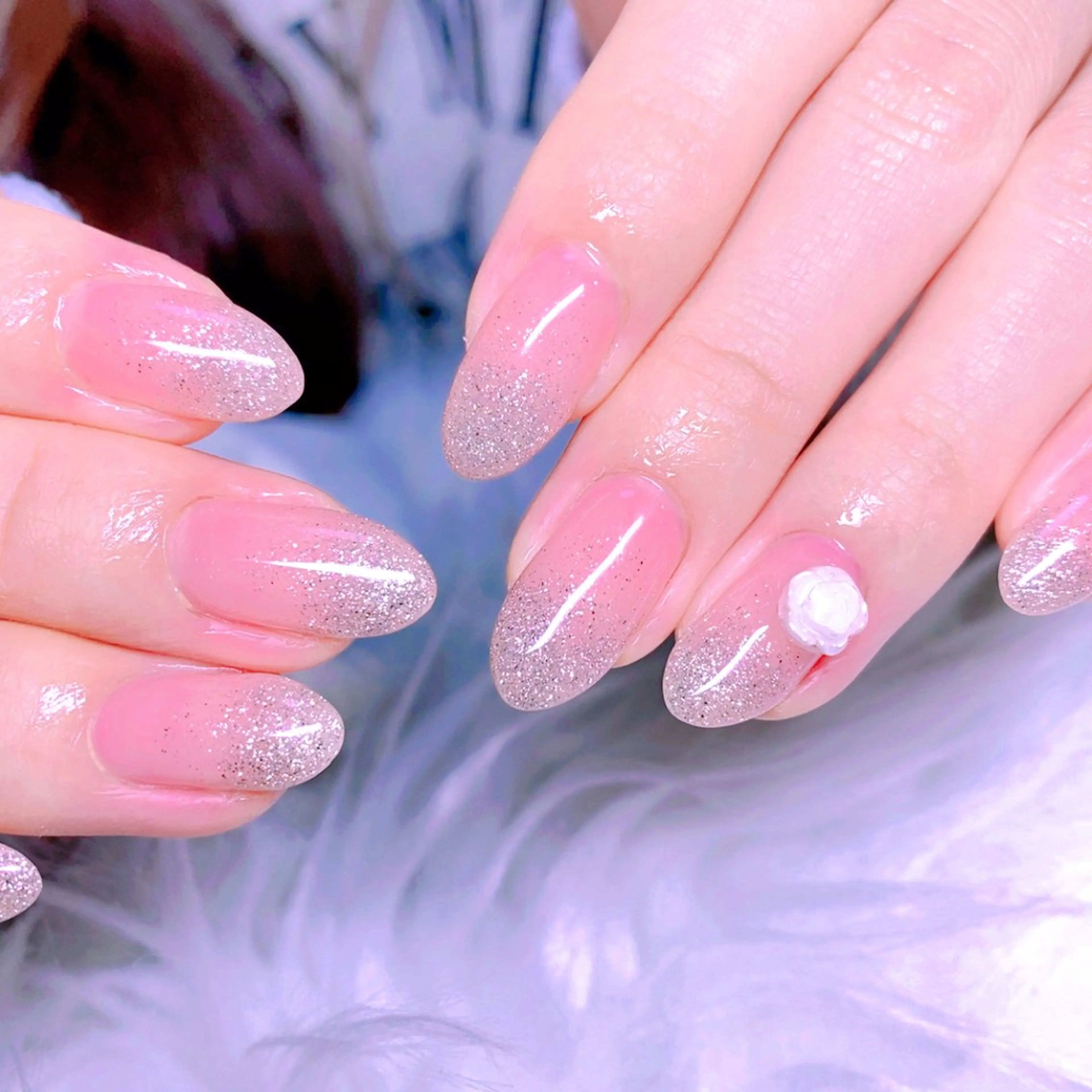 ネイル フラッシュネイル グラデーション オフィスネイル シンプルネイル ハンドネイル Nail Yunaのネイルデザイン