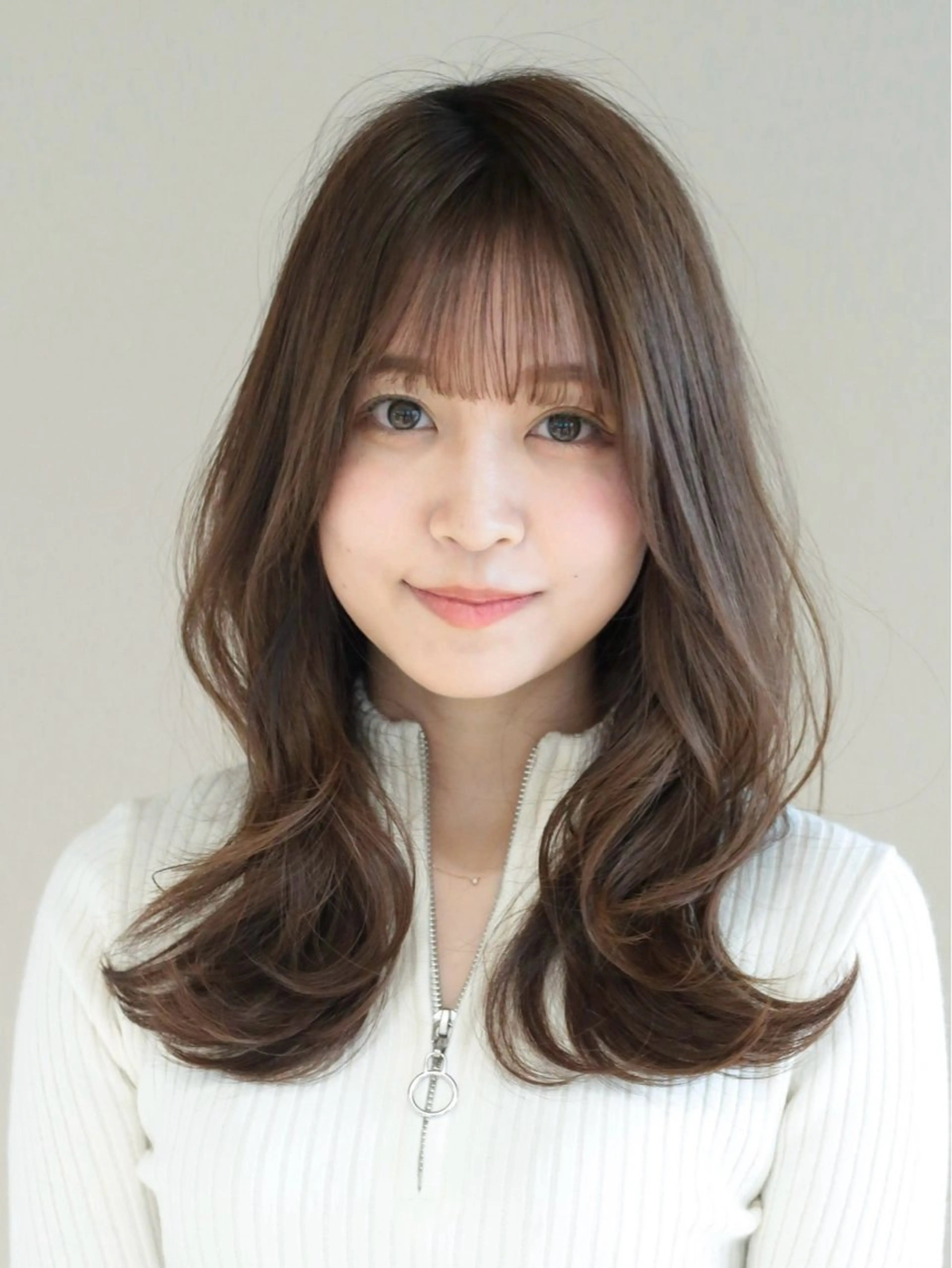 セミロング カラー レイヤーカット カット ヘアカラー トリートメント 髙木美緒🌿 ナチュラル/アレンジのヘアスタイル