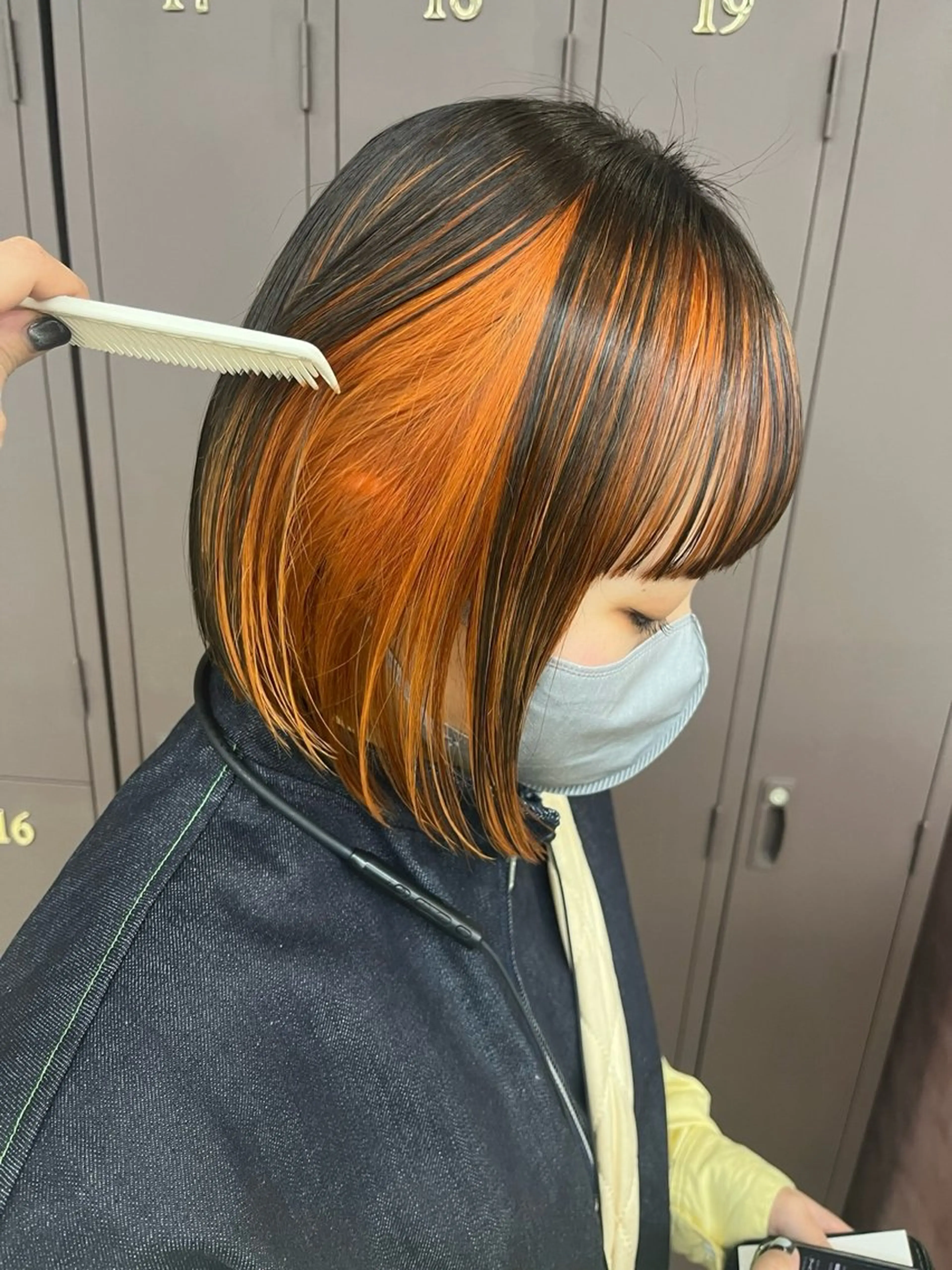 ショート カラー ナガノリノ /ボブ/ ベージュ/暖色のヘアスタイル