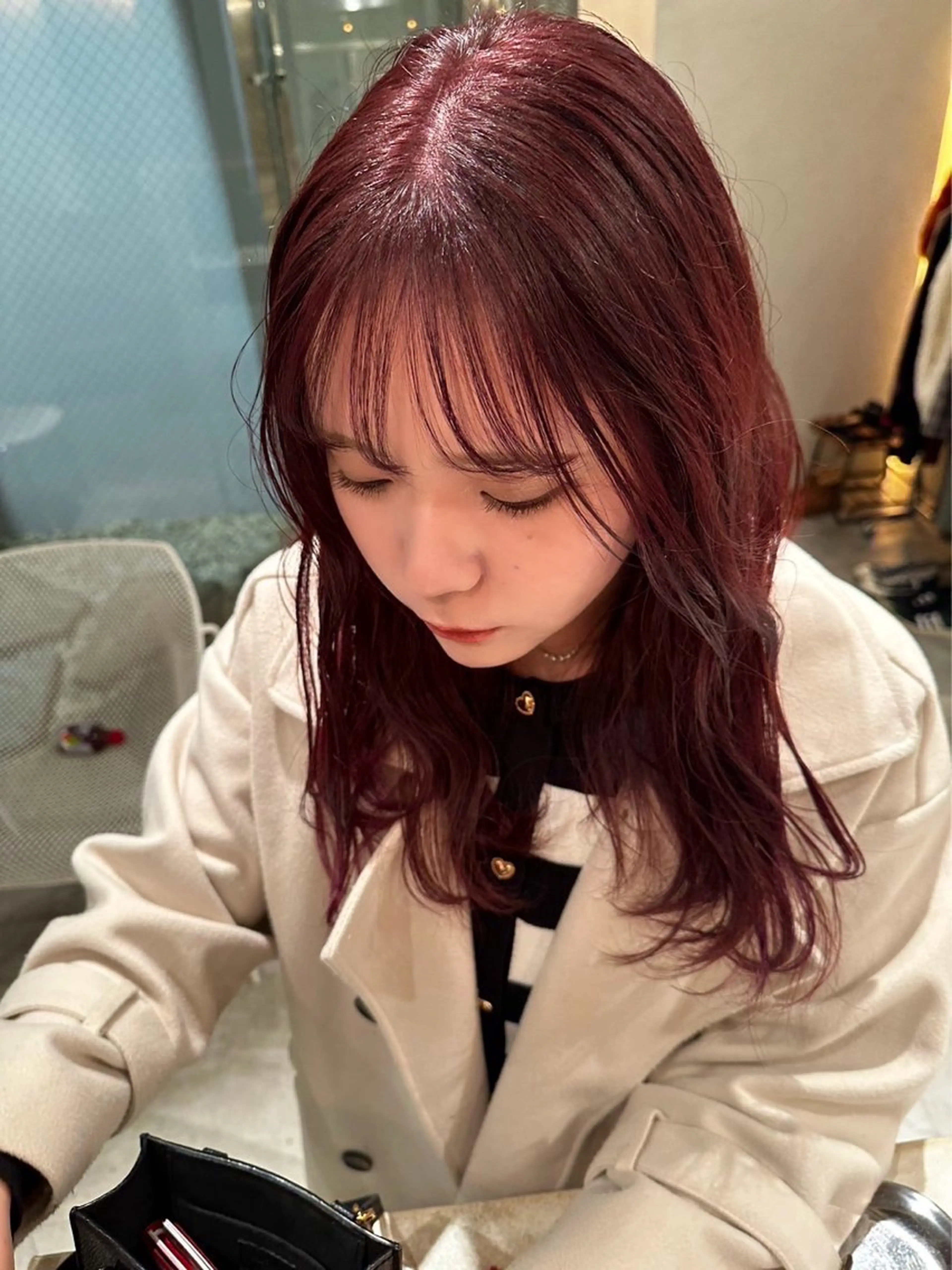 カラー ブリーチ ブラウンカラー ブリーチなしカラー ピンクカラー ショートカット/入江 菜奈¥0のヘアスタイル