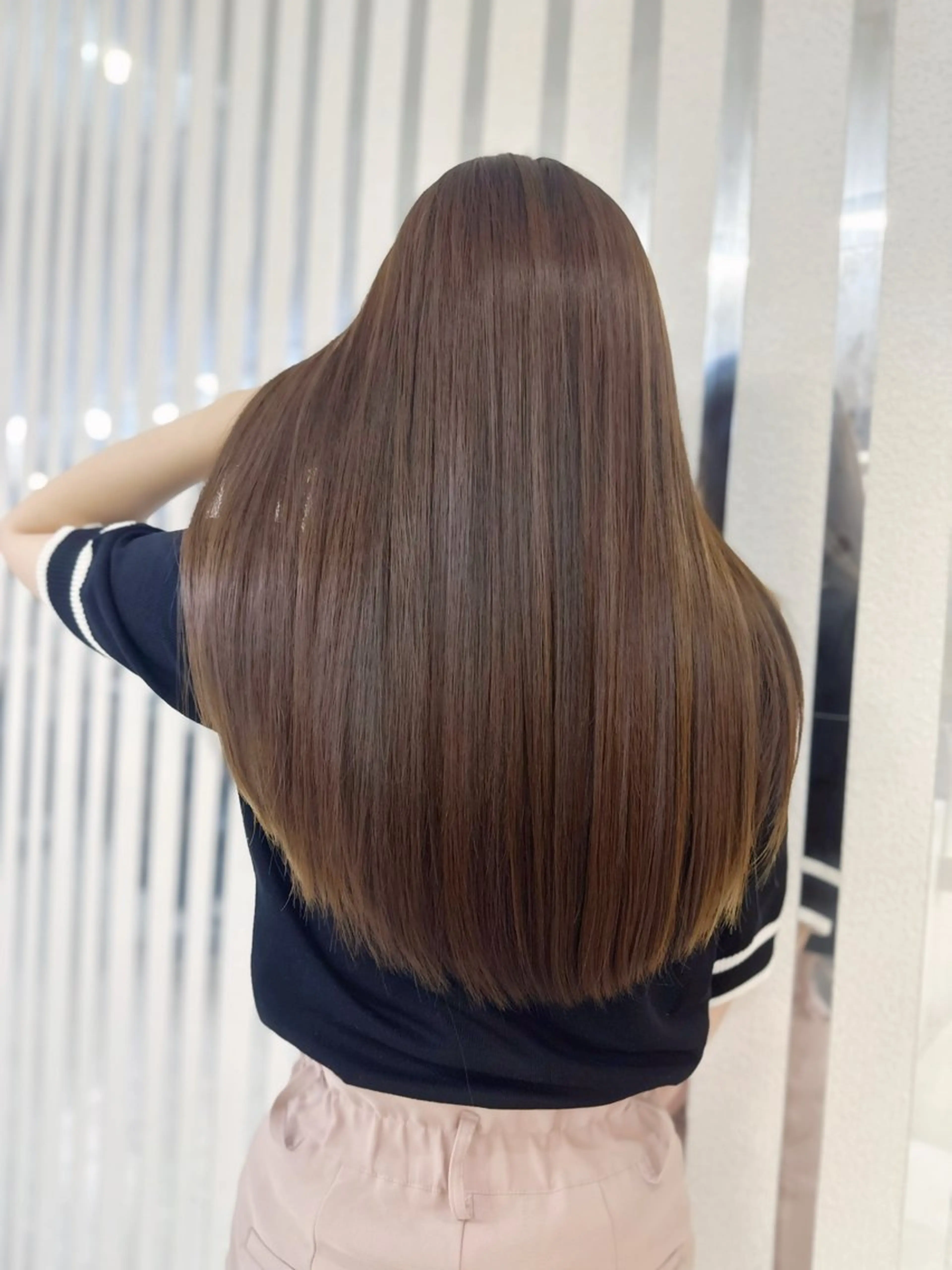 ロング 縮毛矯正 カット 縮毛矯正 トリートメント YURI ✨のヘアスタイル