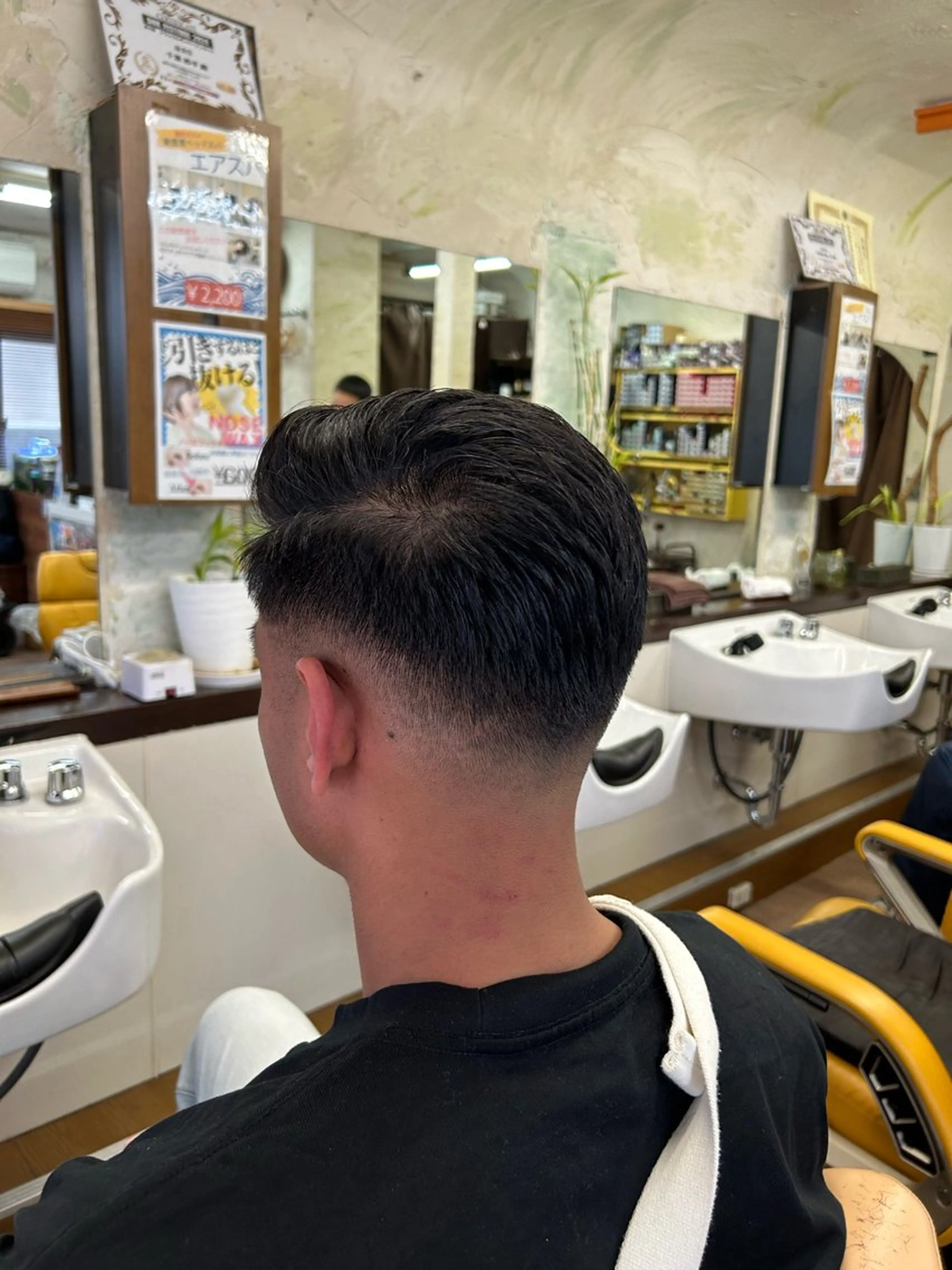 ショート メンズ フェードカット 七三 新宿メンズカット✂︎ 能戸蒼生💈のヘアスタイル