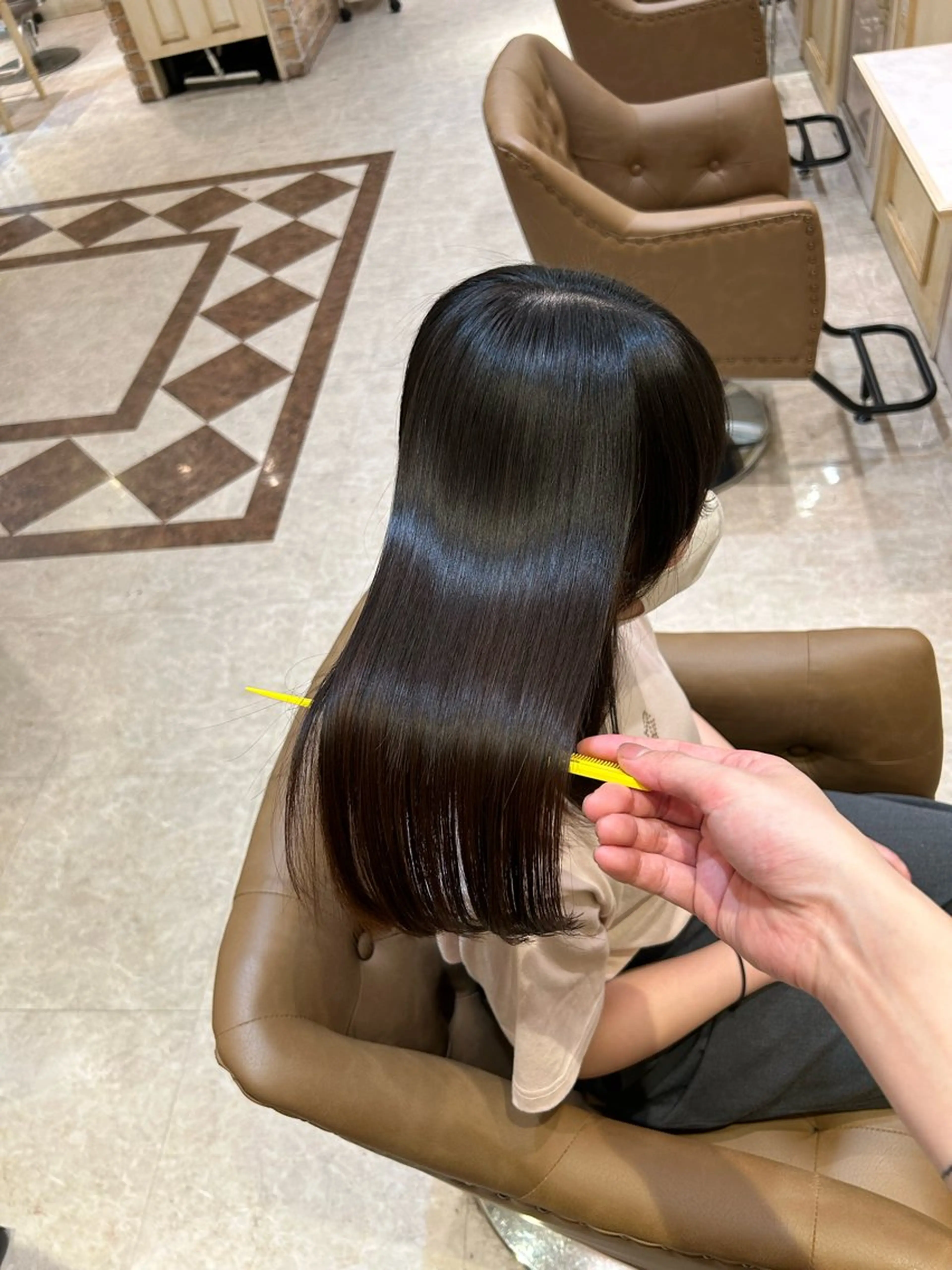 ミディアム パーマ 髪質改善 ストレートパーマ カット 縮毛矯正 トリートメント 🌹古川暁 髪質改善縮毛矯正🌹のヘアスタイル