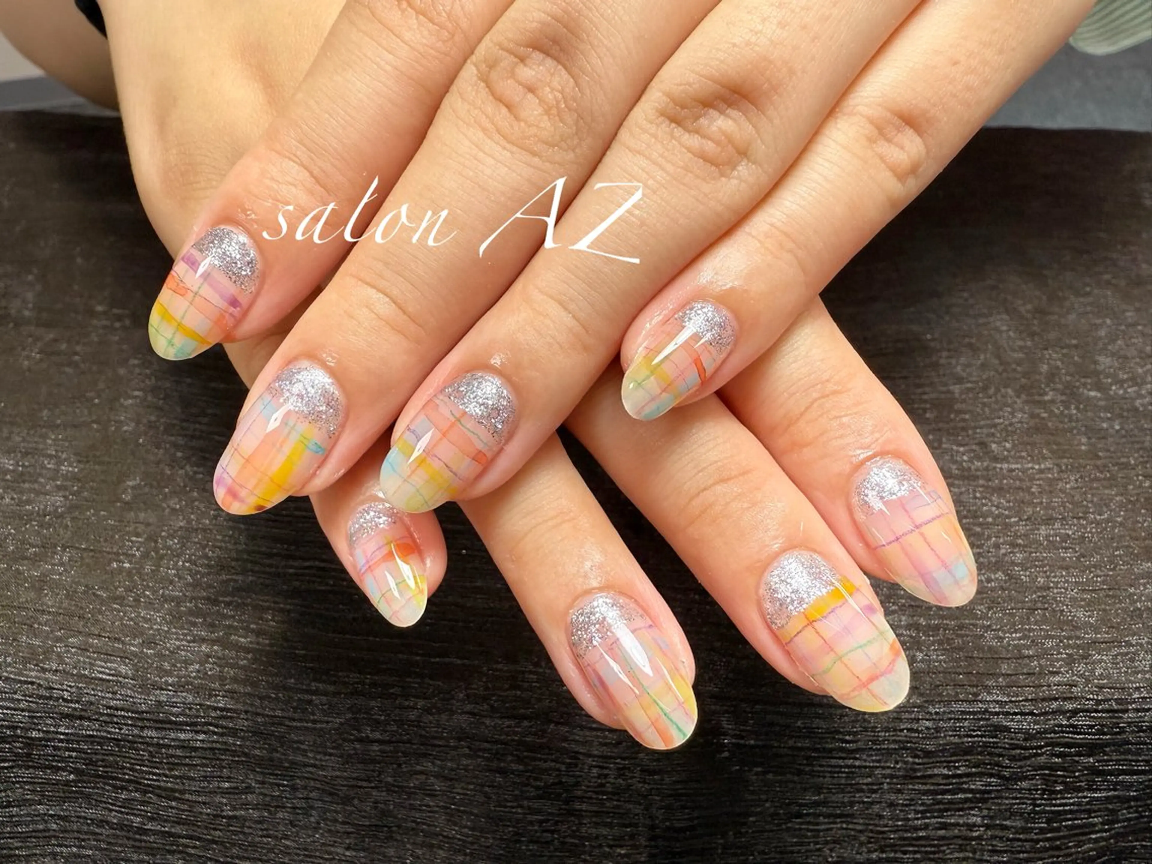 ネイル アートネイル 長さ出し フットネイル フレンチネイル ジェルネイル salon AZのネイルデザイン