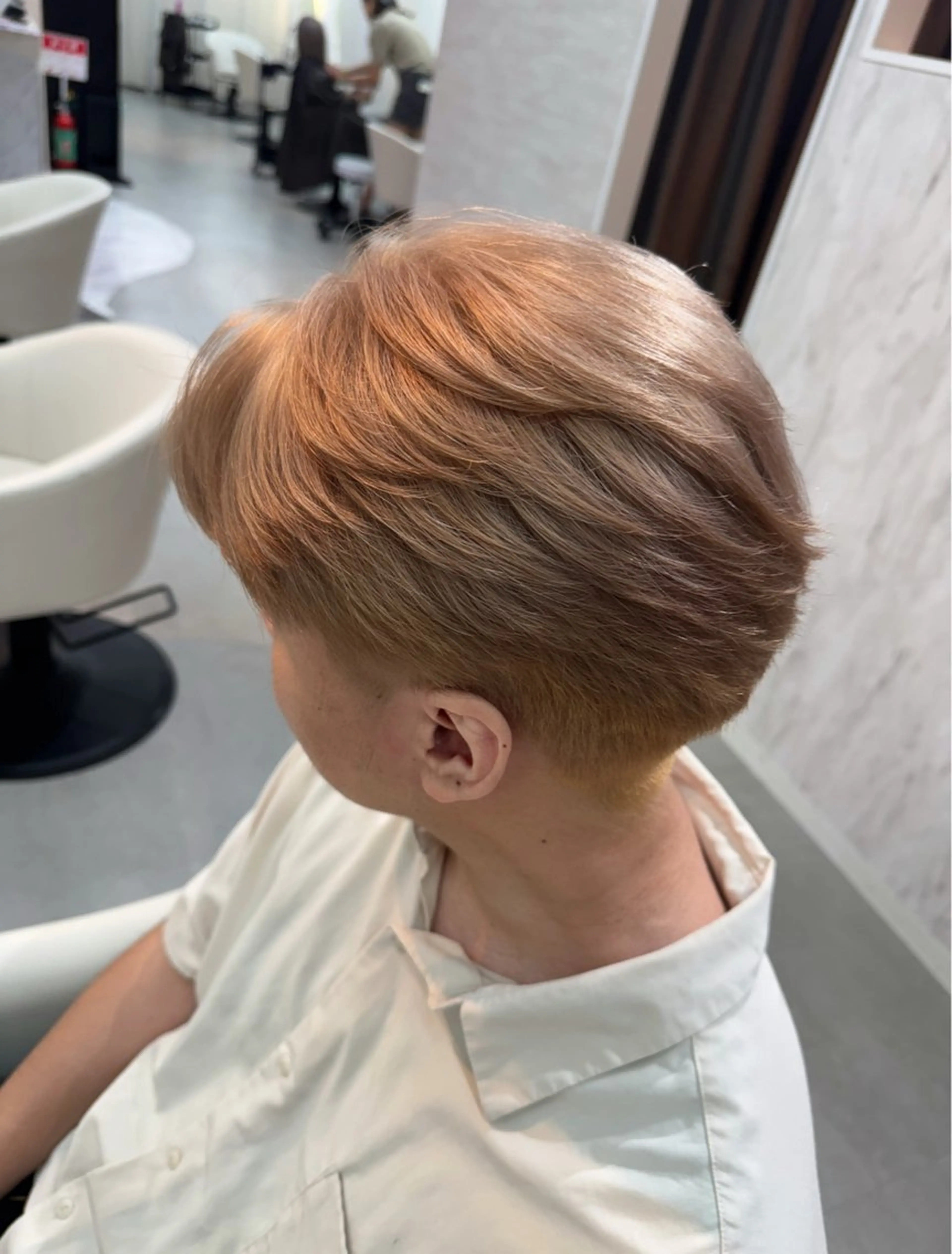 【🎀メンズ大歓迎🎀】ブリーチonカラーモデル＋1stepトリートメント付きෆの写真