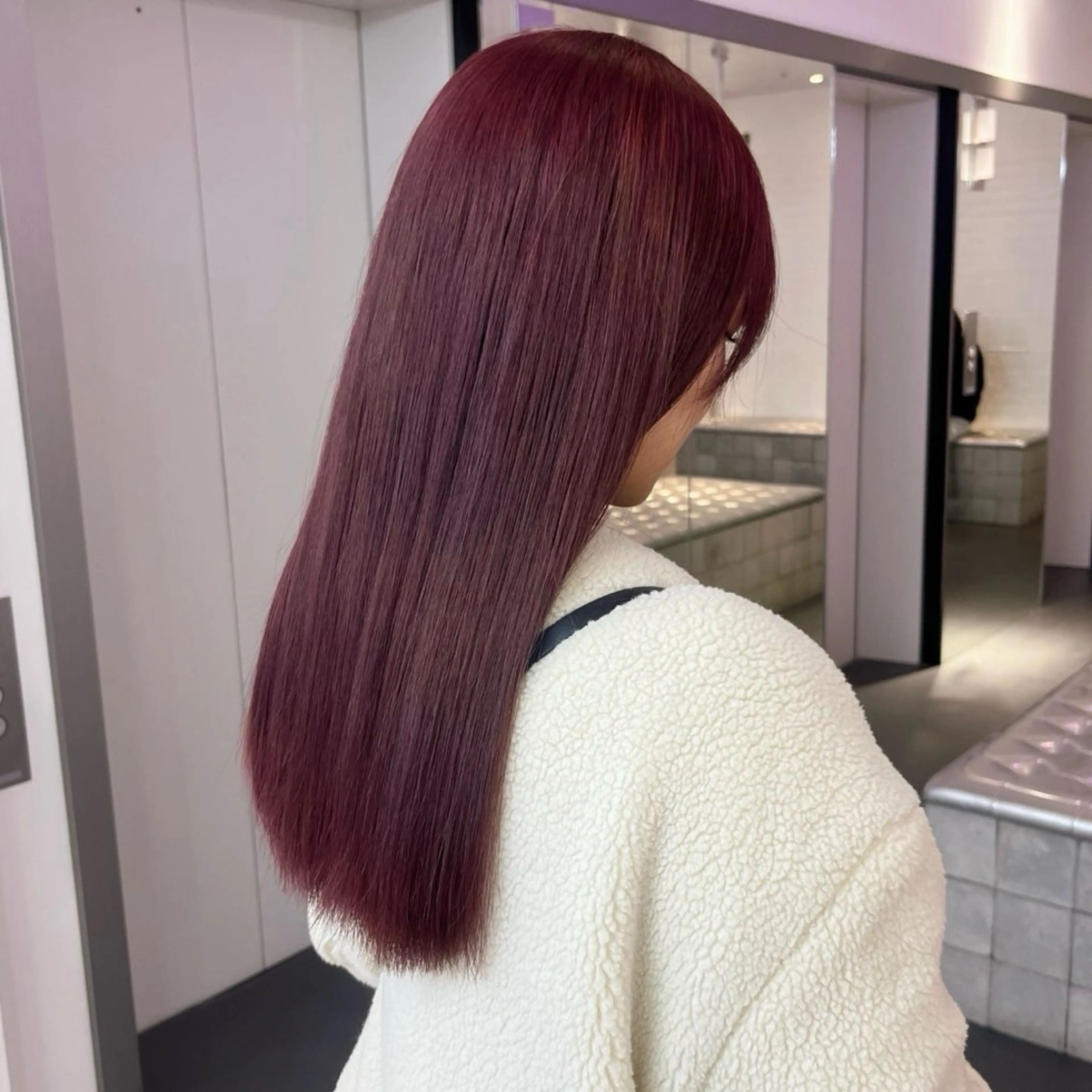 ロング カラー ブリーチ ピンクカラー カット ヘアカラー トリートメント 🍒暖色✖️レイヤー ／Haruna🍒のヘアスタイル