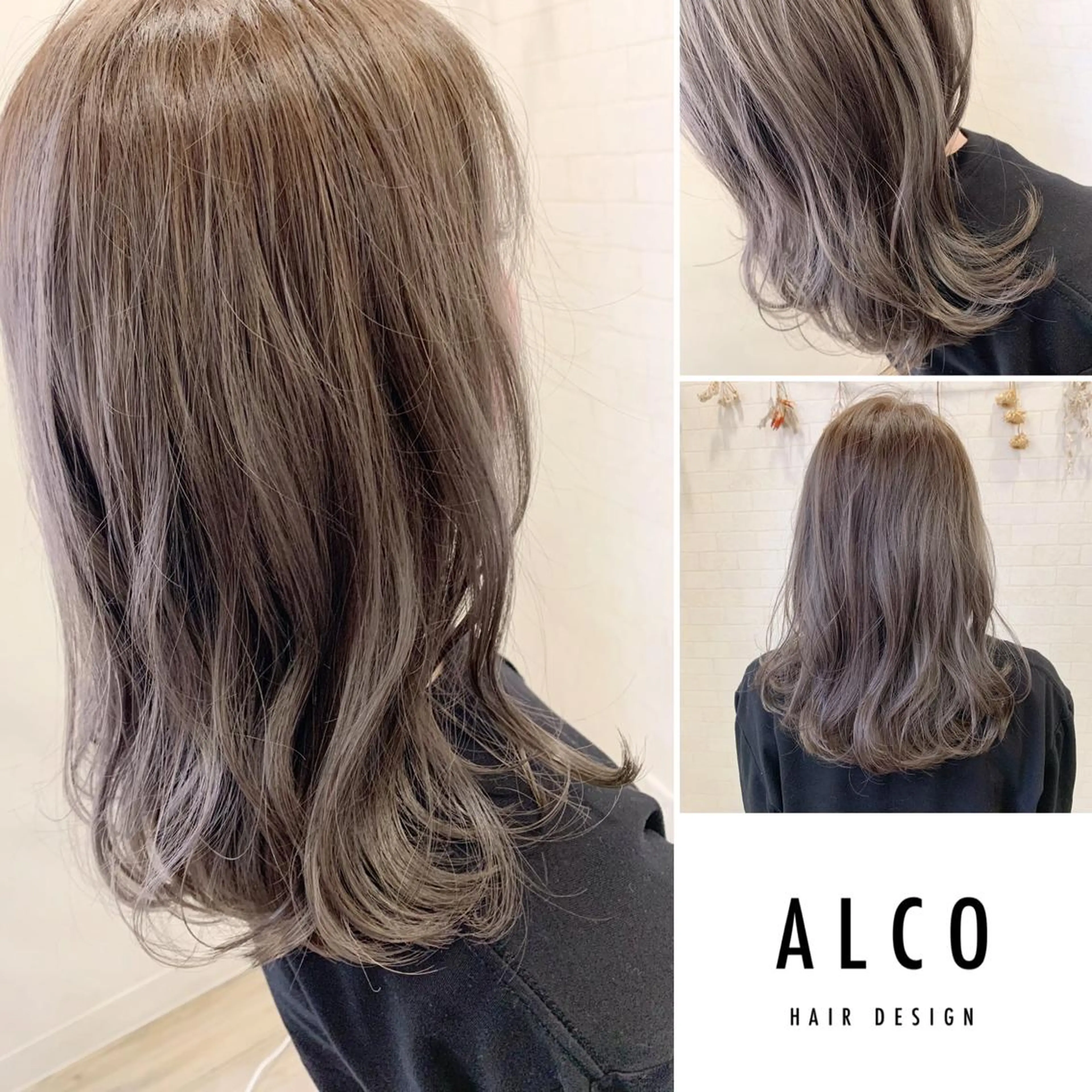 ミディアム カット ヘアカラー トリートメント ワタイショウタ 髪質改善✨アイブロウのヘアスタイル