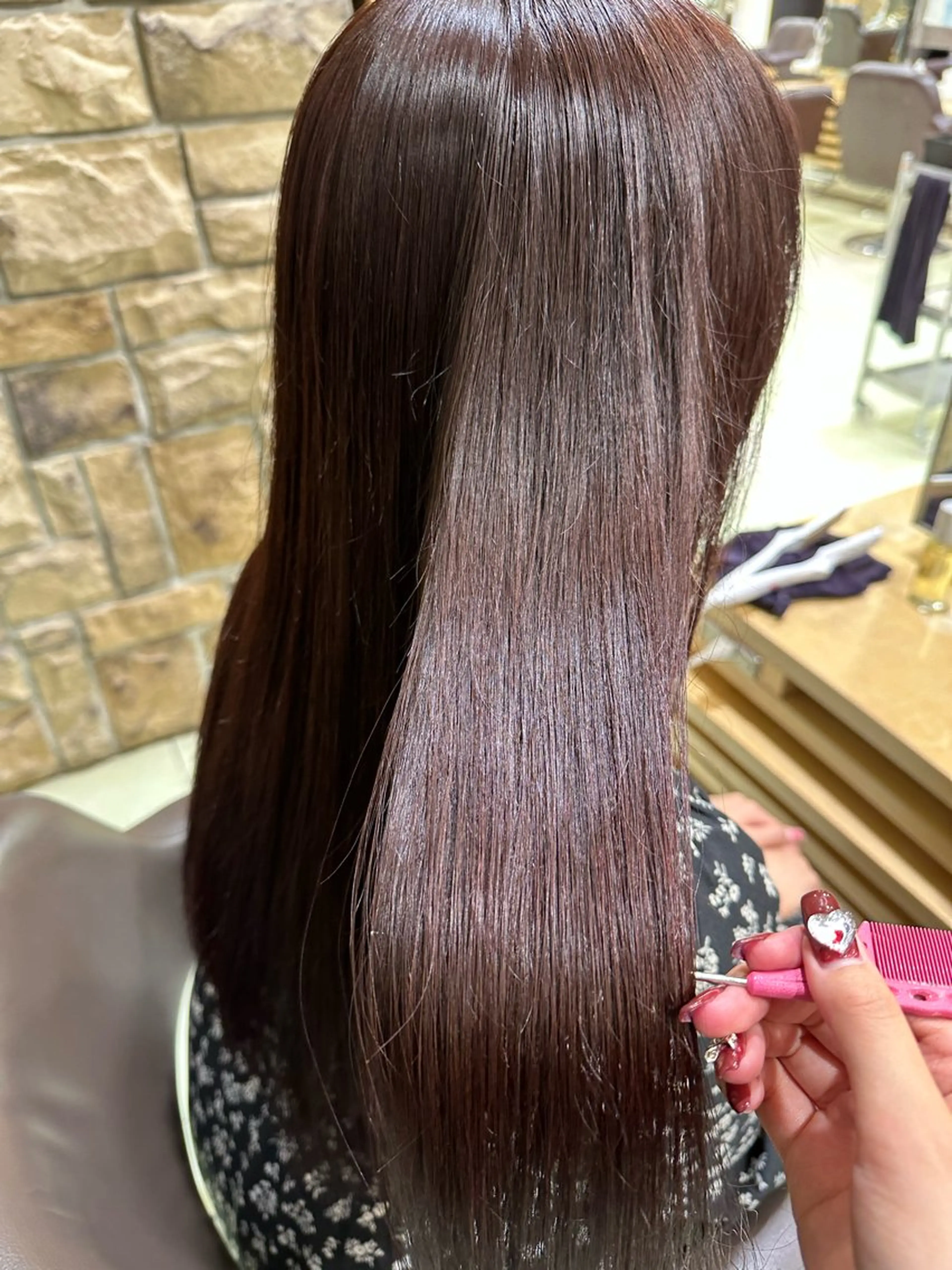 ロング カラー ヘアカラー トリートメント ヘッドスパ ヘアセット 🫧カット/パーマ /ネイル/かりん🫧のヘアスタイル