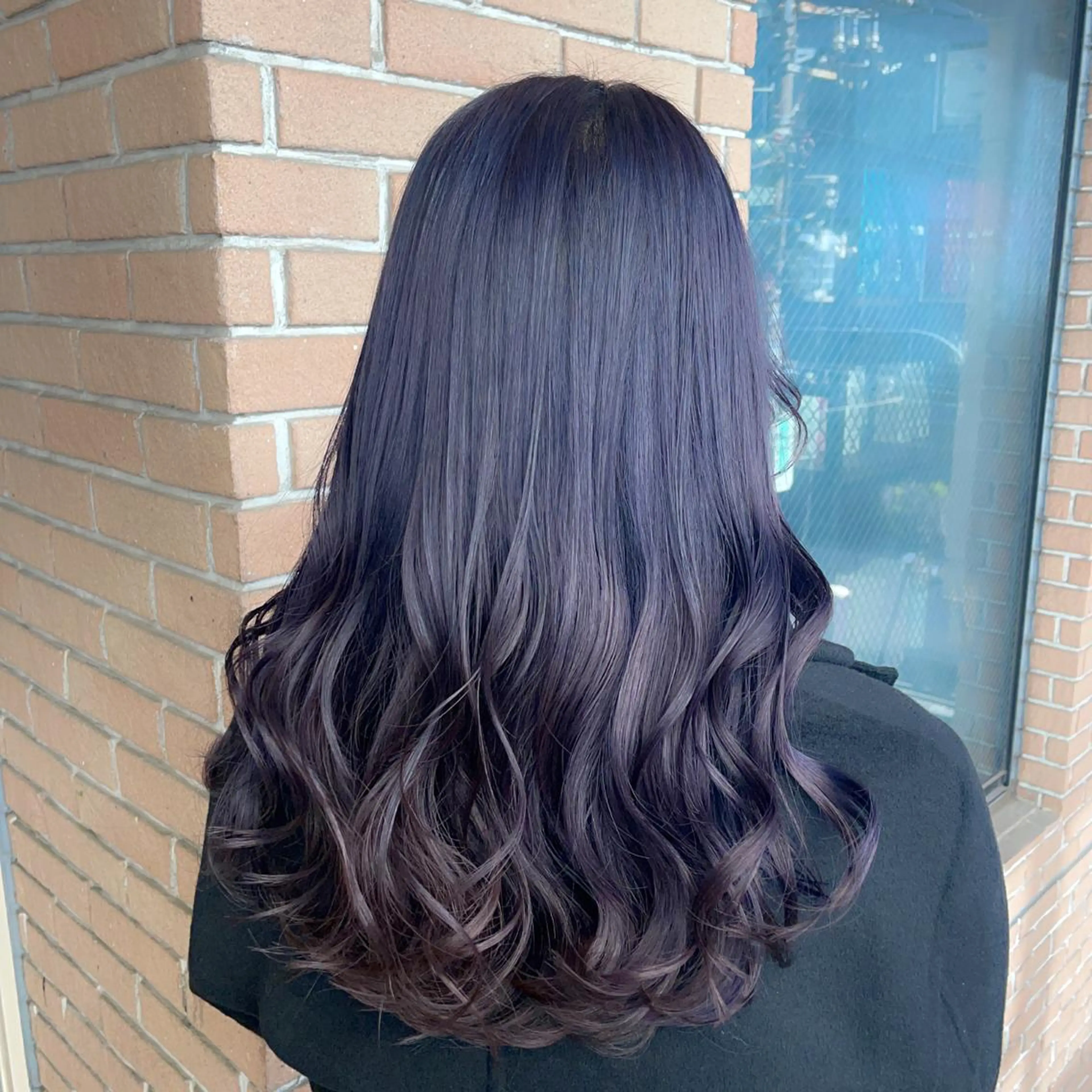 ロング カラー グラデーションカラー パープルカラー ヘアカラー 🕊miki モテ髪🫧のヘアスタイル