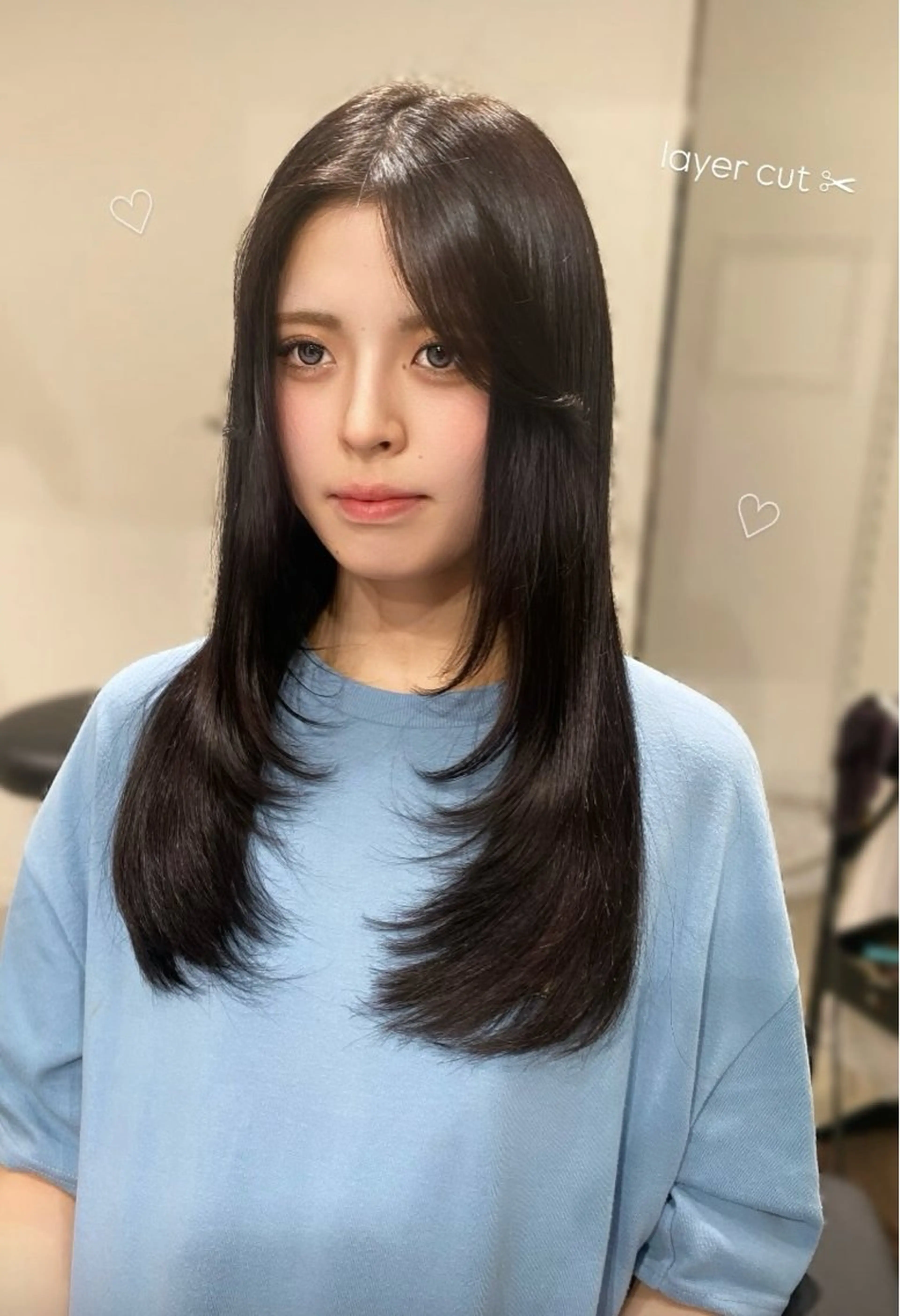 ロング カット AO所属・RISAKO 艶髪モテヘア🎀府中のヘアスタイル