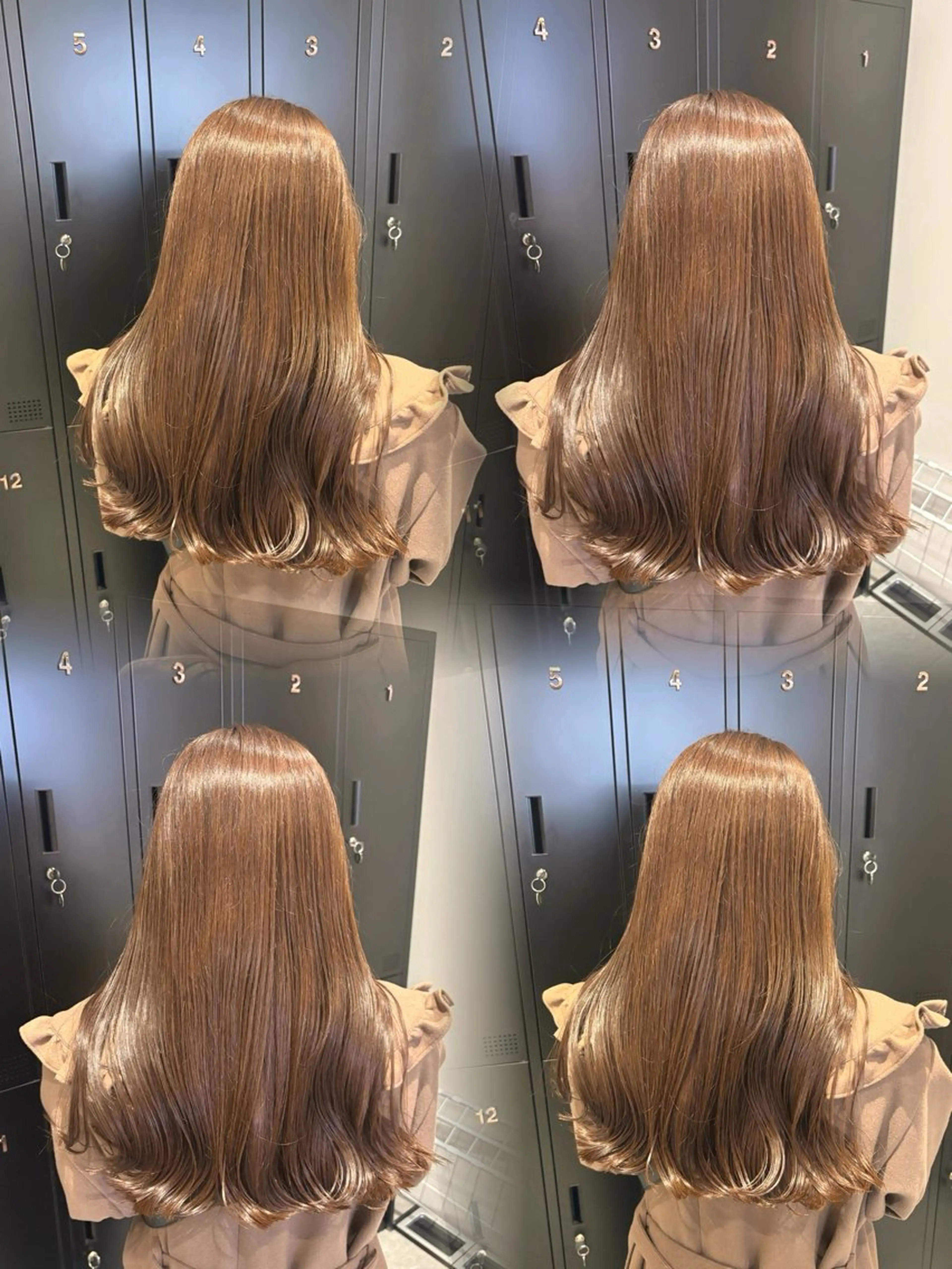 セミロング カラー ヘアカラー トリートメント ヘッドスパ ヘアセット nana【艶髪】/ 顔まわり/縮毛矯正のヘアスタイル
