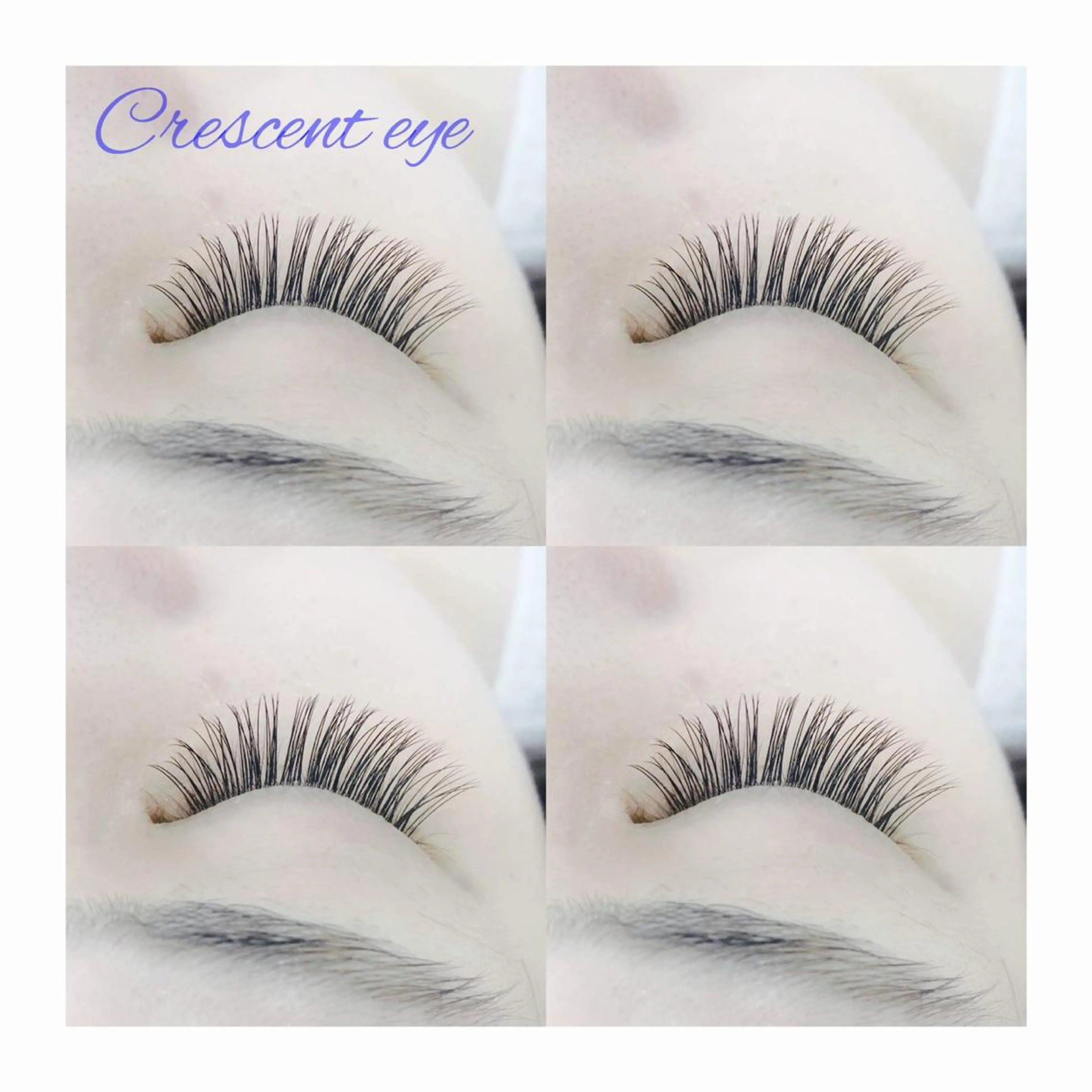 マツエク・マツパ Bカール セクシー Crescent Eye Ayumiのマツエク・マツパデザイン