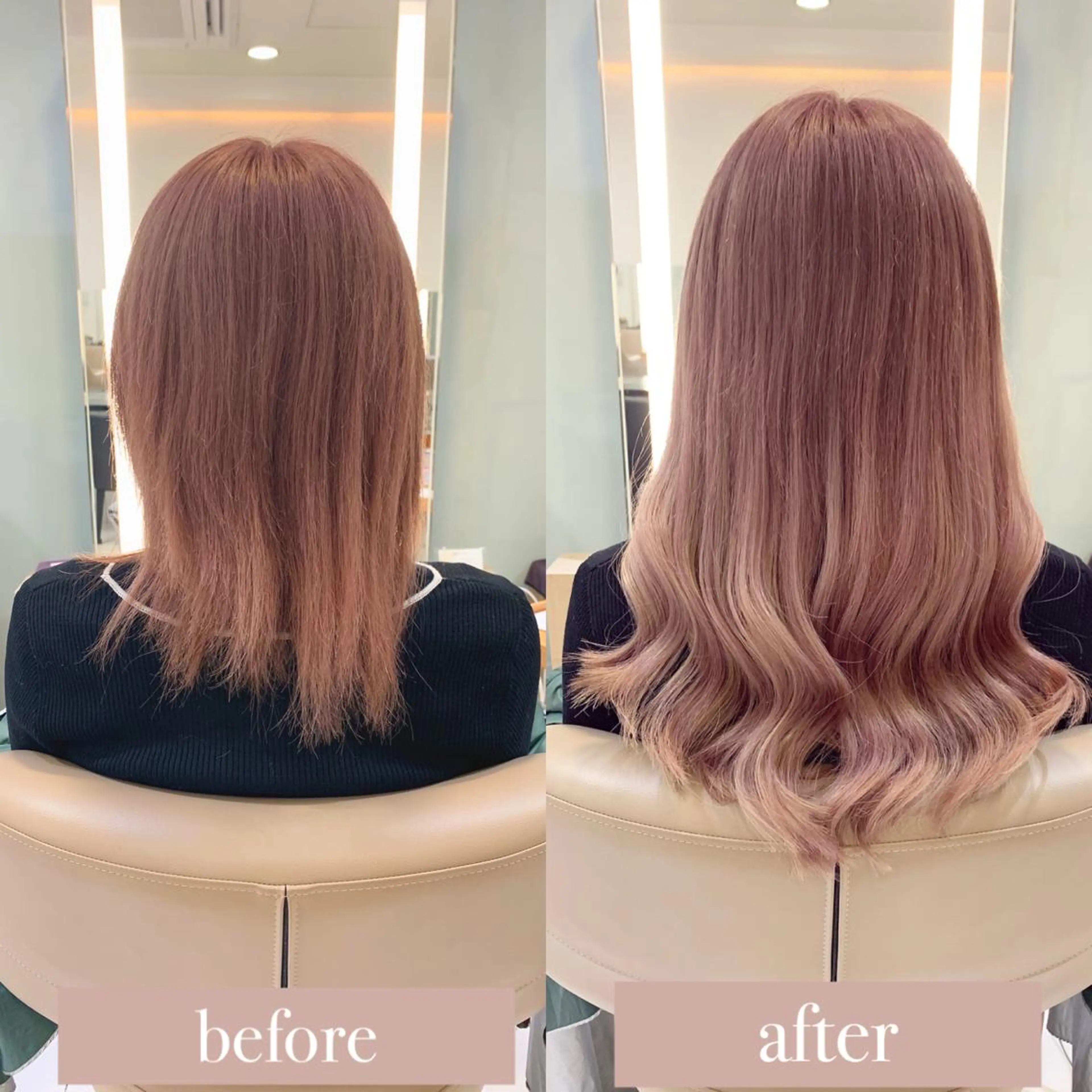 セミロング カラー シールエクステ エクステ エクステ　ユノキ リョウタのヘアスタイル
