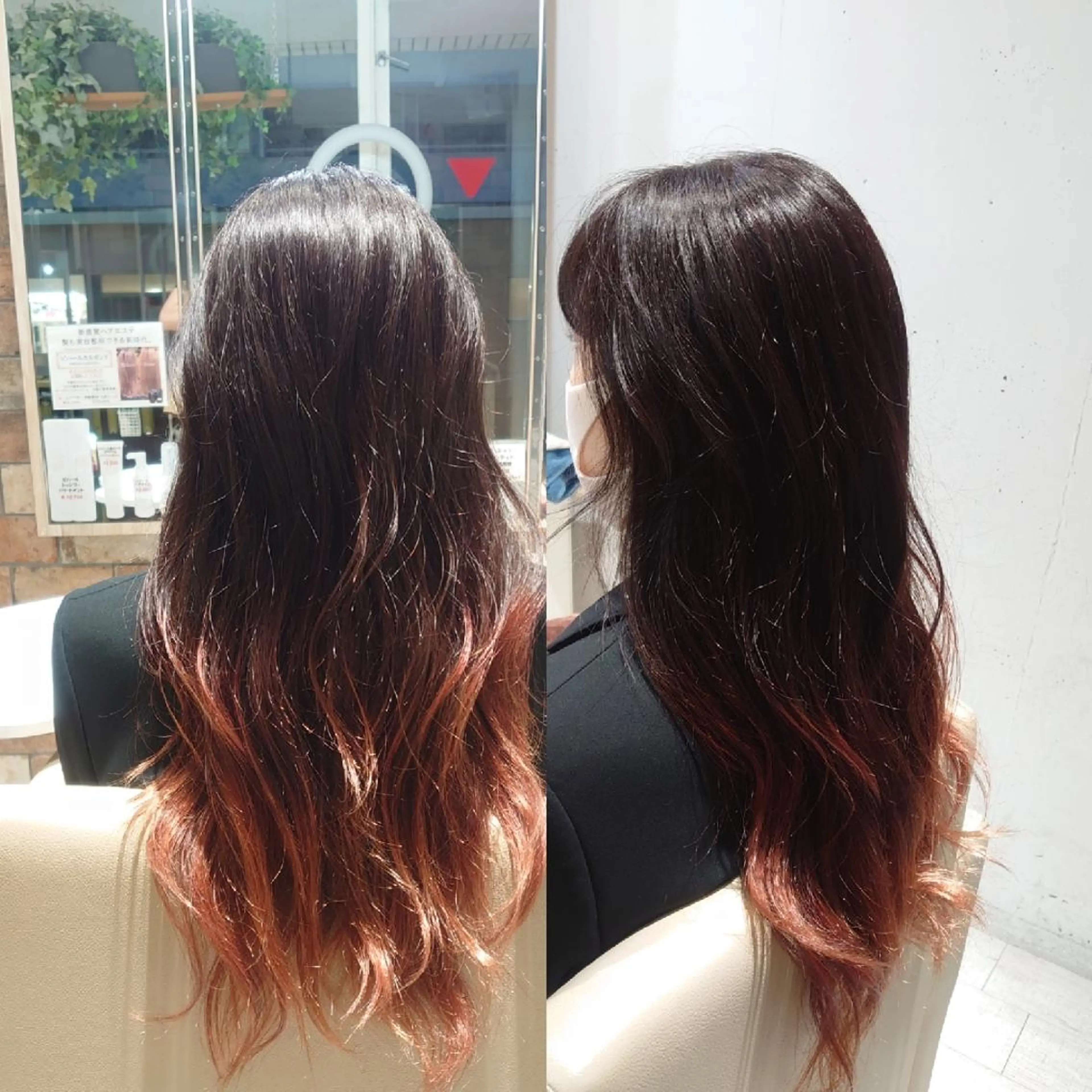 ロング ヘアアレンジ カラー グラデーションカラー ピンクカラー E Komo hair所属・Wow❕E Komo hair 永井一輝のヘアスタイル