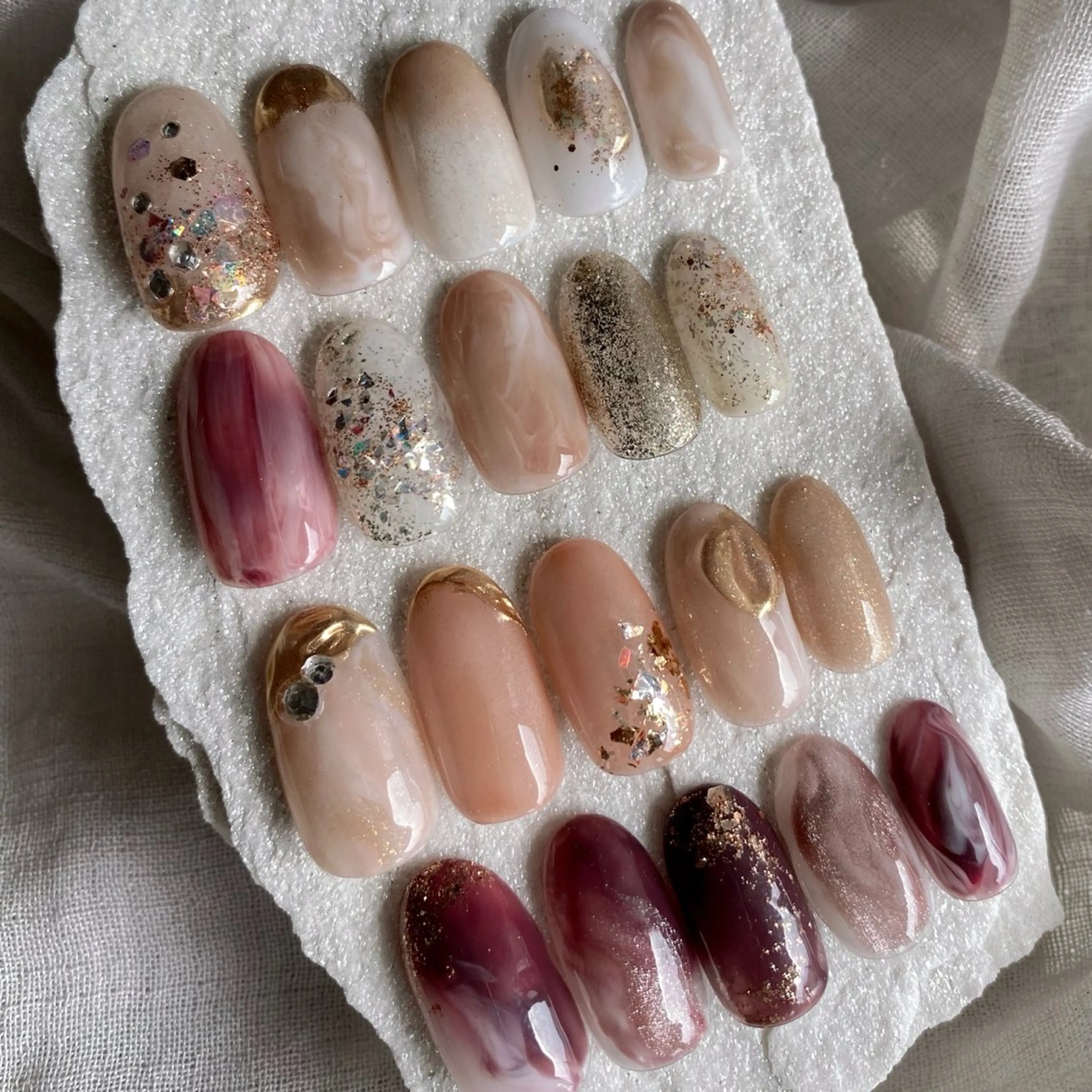 ネイル アートネイル ニュアンスネイル nail amuseのネイルデザイン