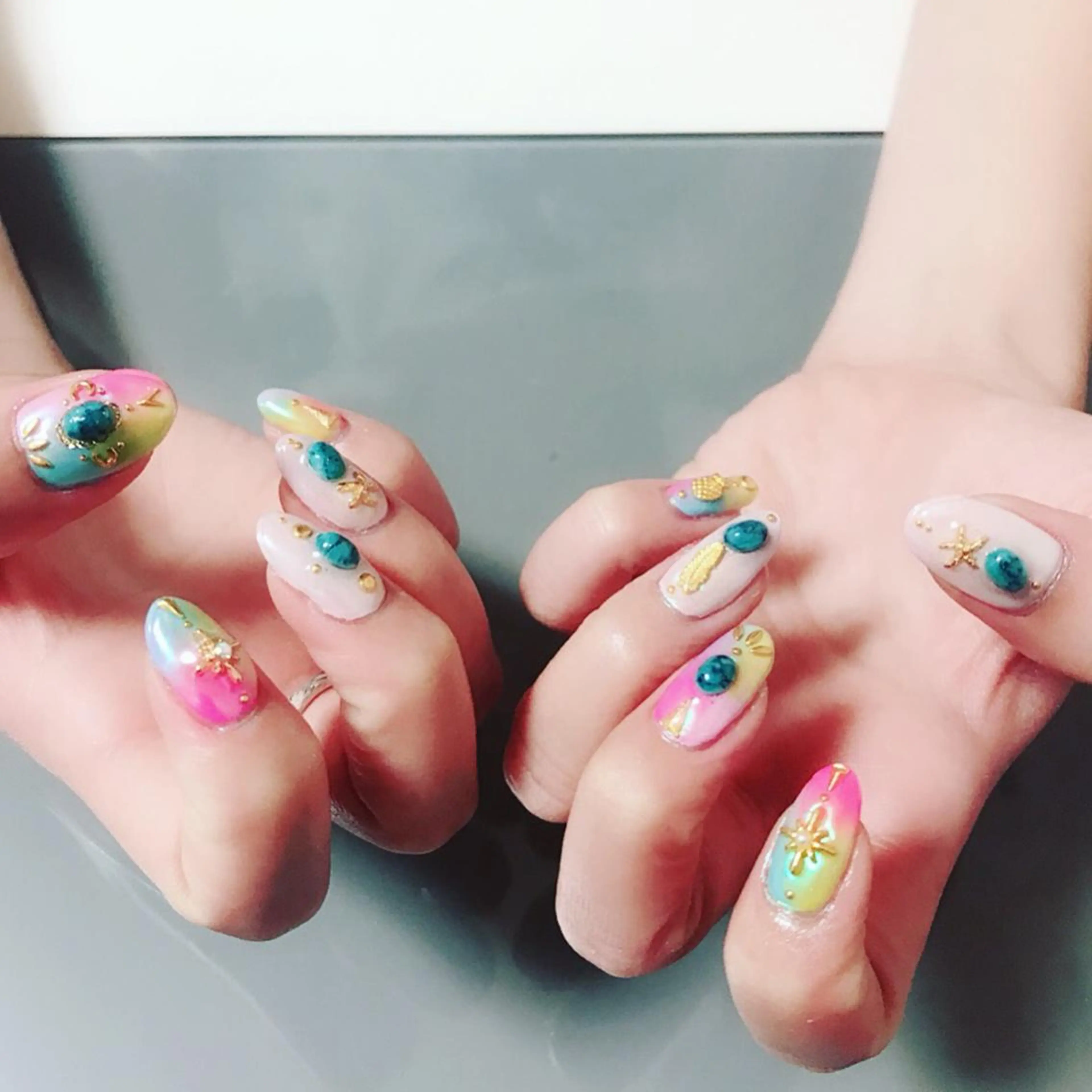 ネイル 持ち込み ハンドネイル Masuko Yasukaのネイルデザイン