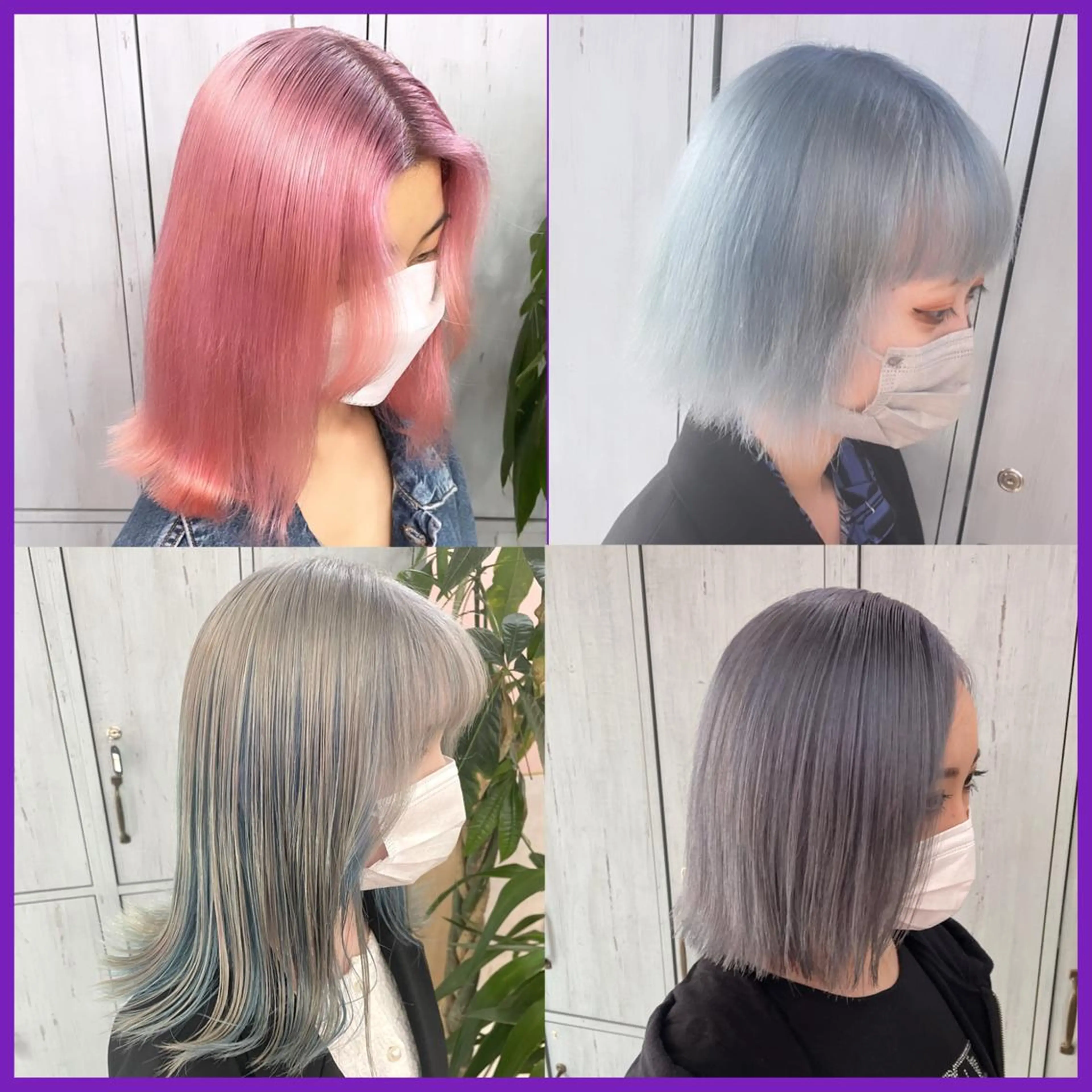 カラー アッシュ アッシュグレー アッシュグレージュ バレイヤージュ ミストバング ヘアカラー トリートメント 🌈ブリーチ特化🌈 MANATOのヘアスタイル