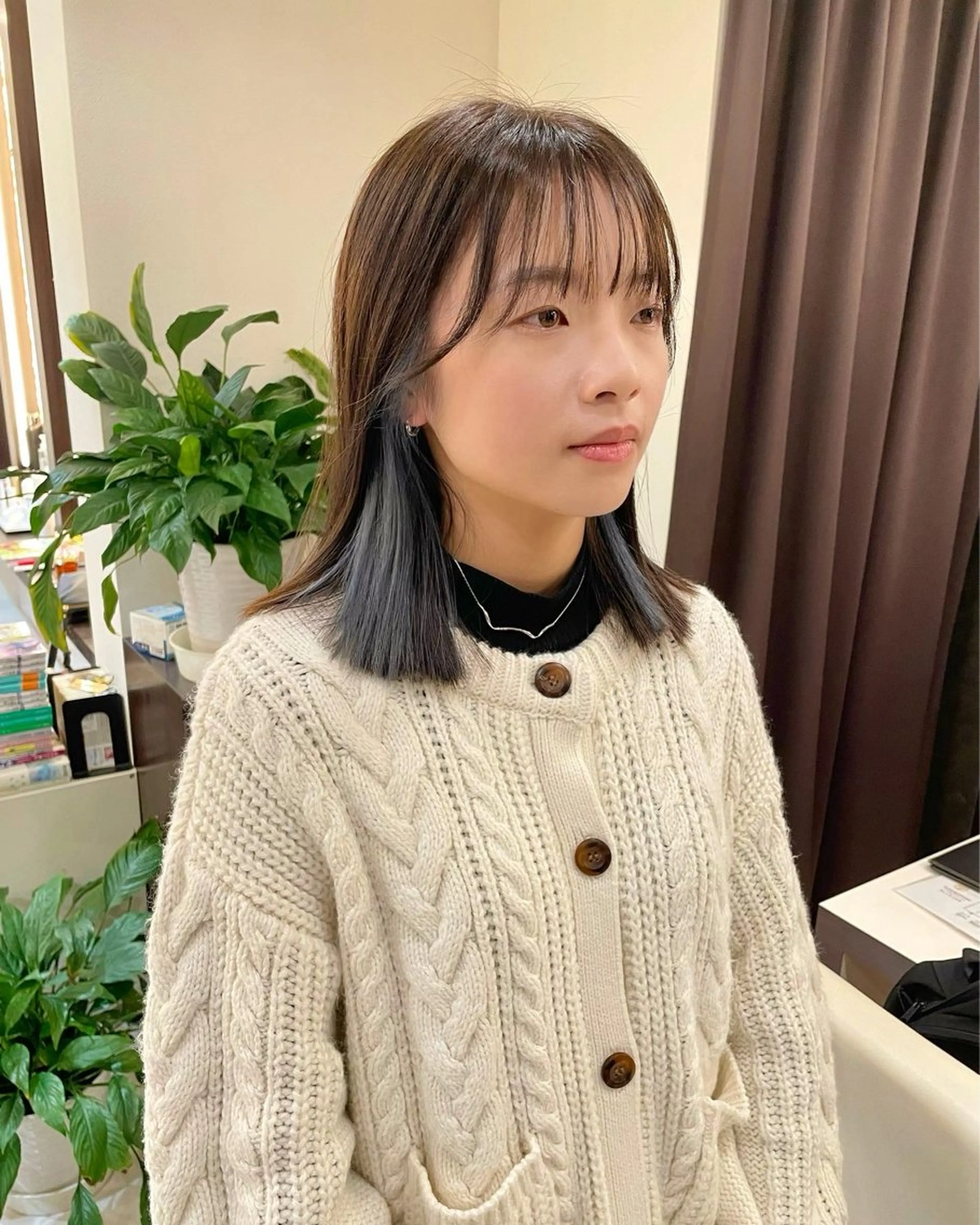 ミディアム ヘアカラー 武田 清久のヘアスタイル