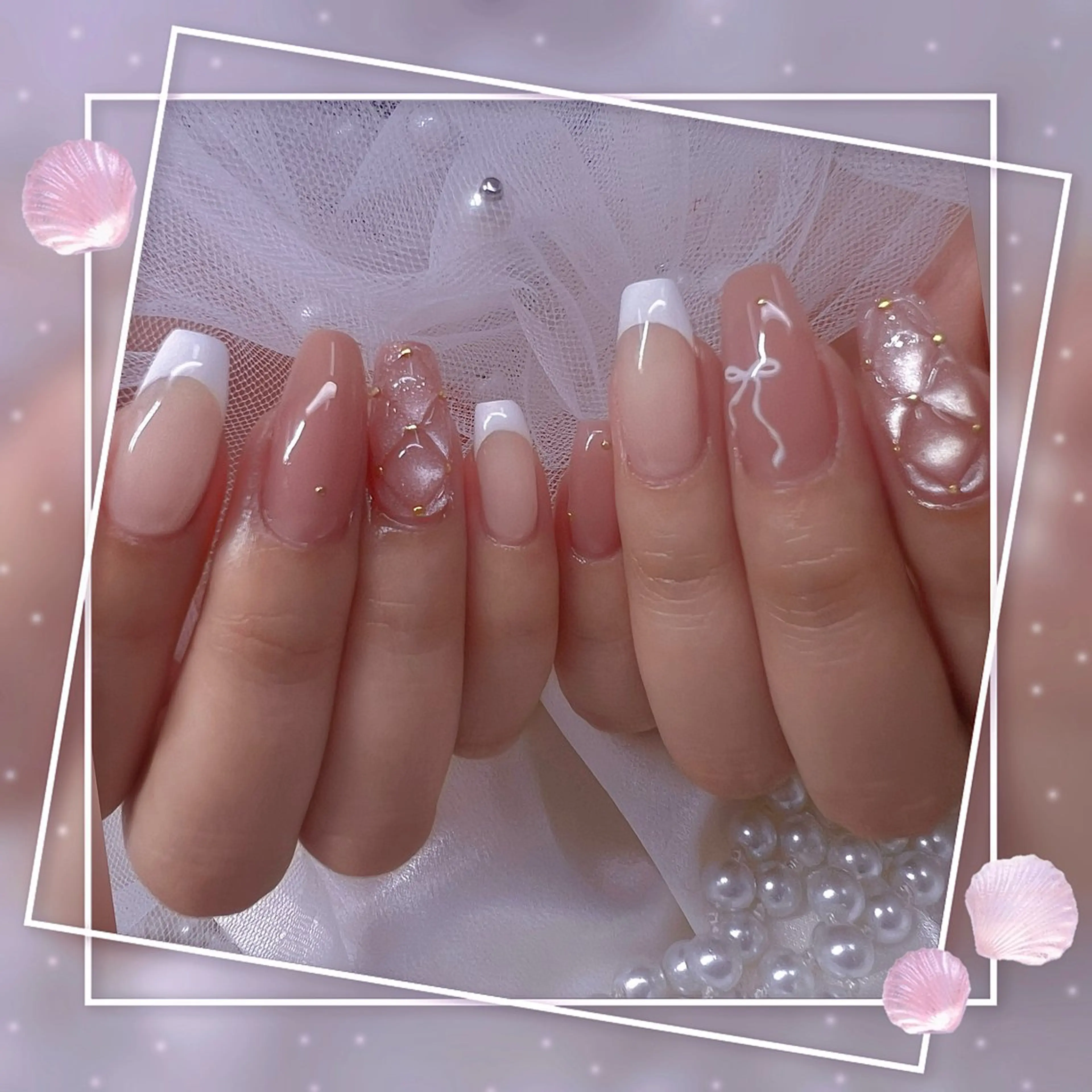 ネイル チークネイル ガーリー グラデーション マグネットネイル ピンク ハンドネイル ハンドケア Chill Nailsalonのネイルデザイン