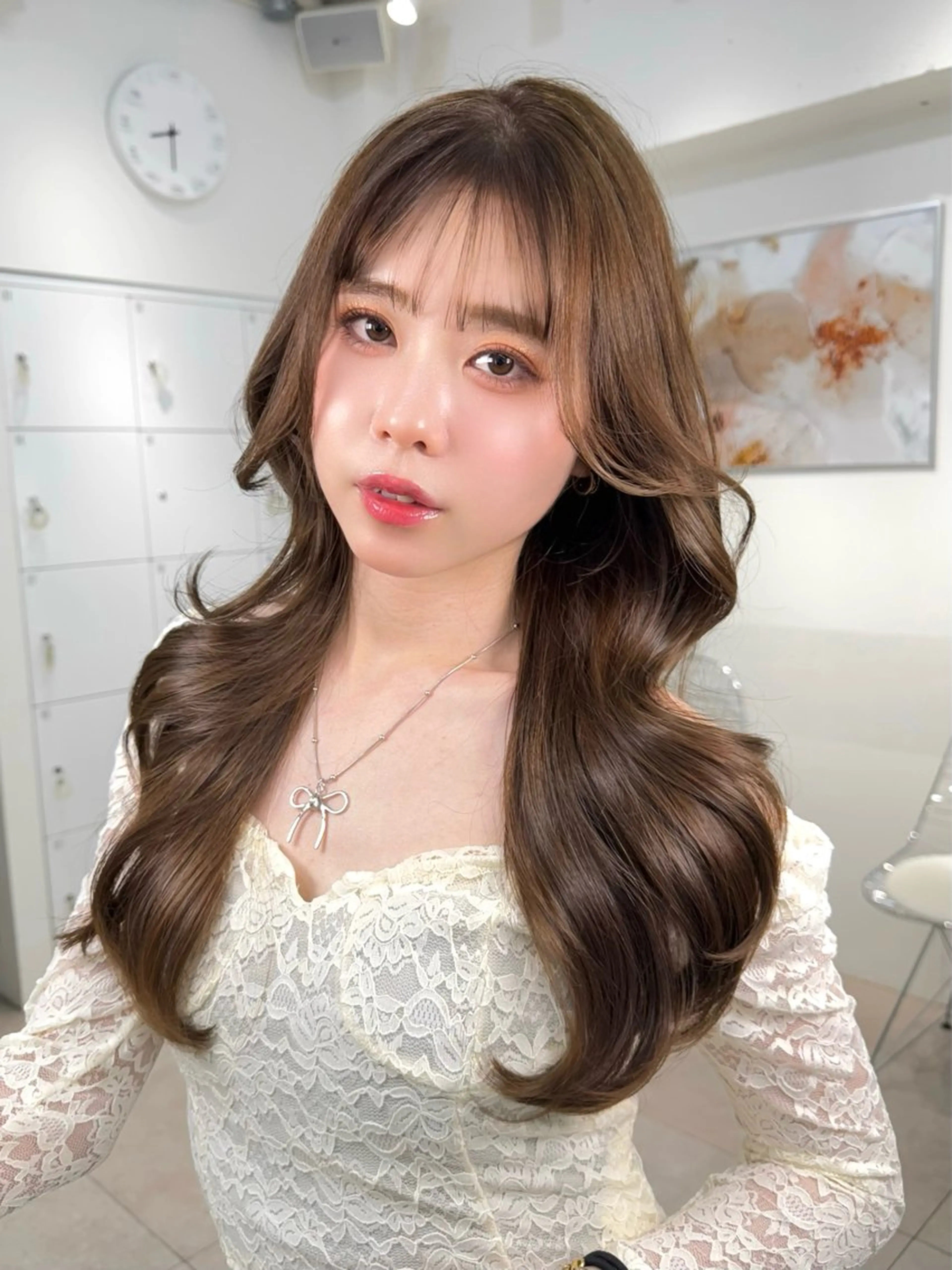 ロング カラー ヘアアレンジ カット ヘアカラー トリートメント ONYX【オニキス】所属・韓国レイヤーカット/ 韓国ヘア/郷家拓斗のヘアスタイル