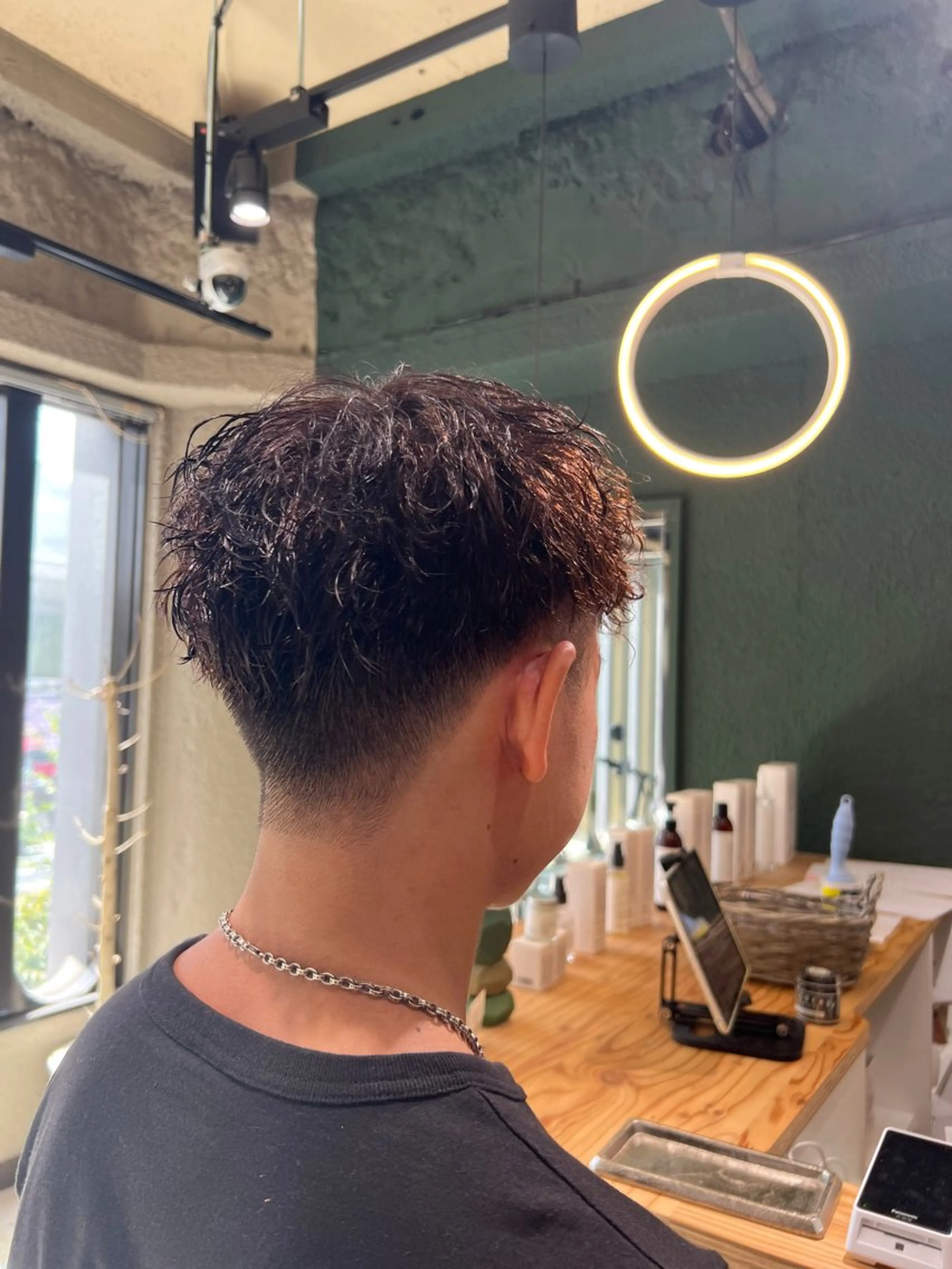 ショート パーマ メンズ カット パーマ トリートメント 💖難波レイヤー カット💖ツバサのヘアスタイル