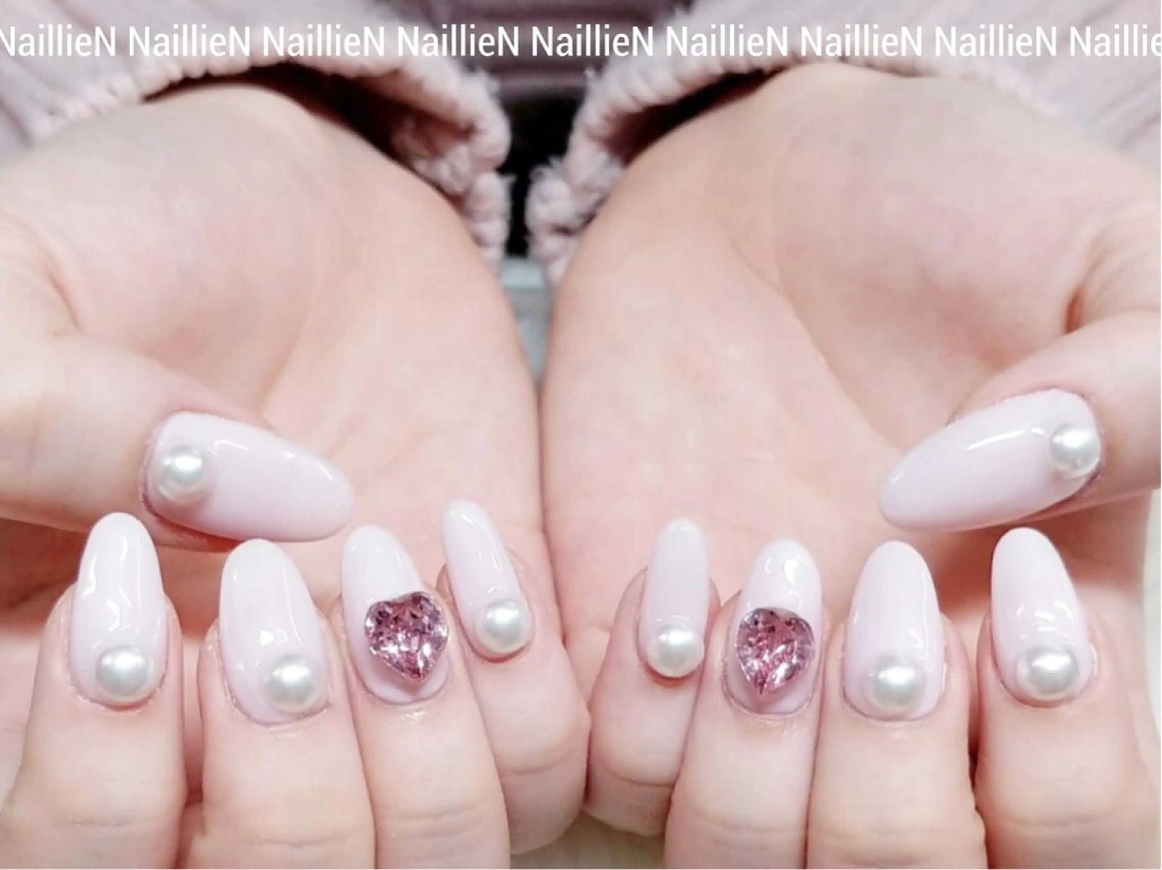 ネイル ハート シンプルネイル Nail lieNのネイルデザイン