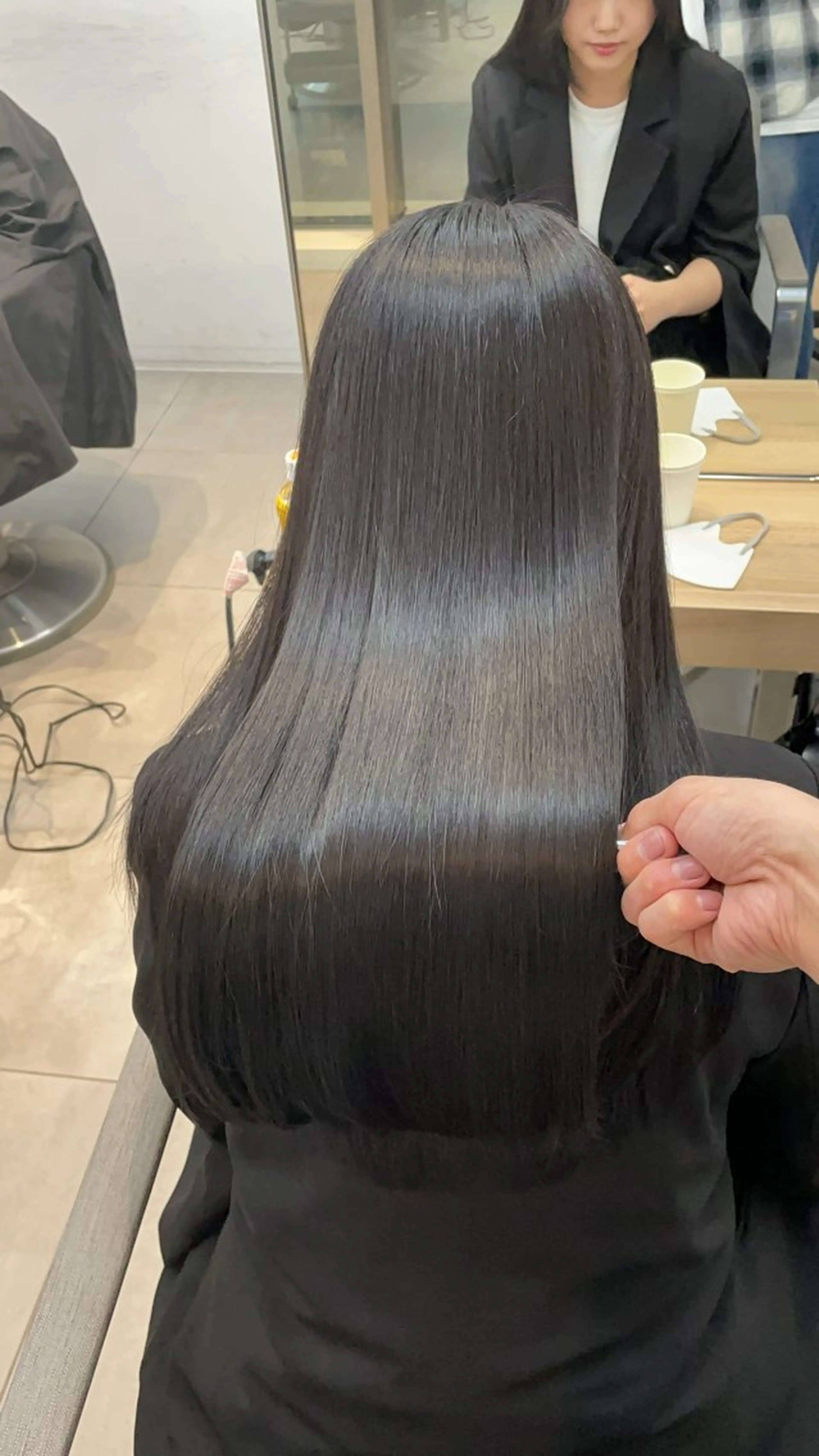 ロング カット 縮毛矯正 トリートメント ヘッドスパ ✨髪質改善✨美髪 矯正🫧小泉のヘアスタイル