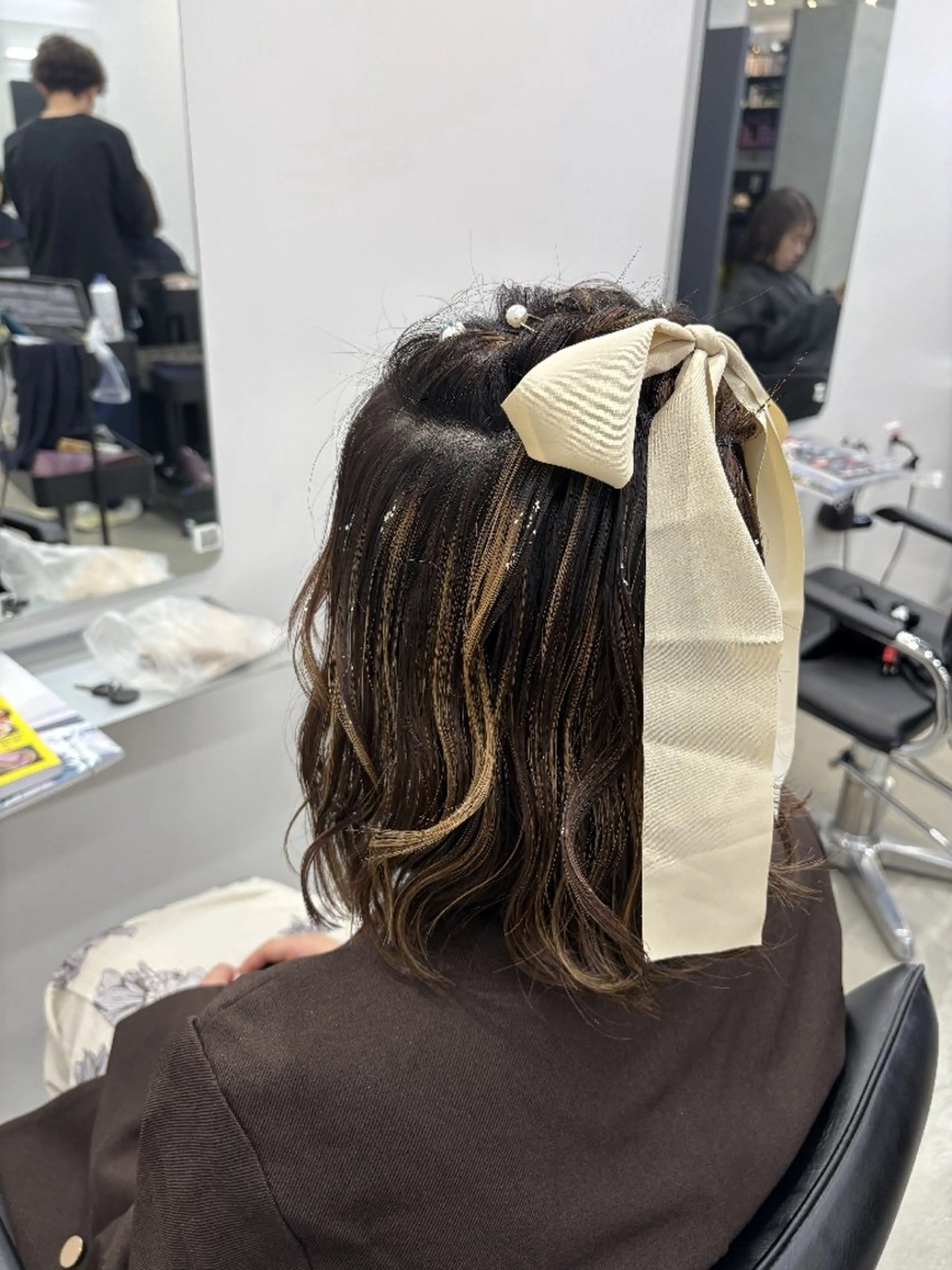 【ハーフアップ】ヘアセットの写真